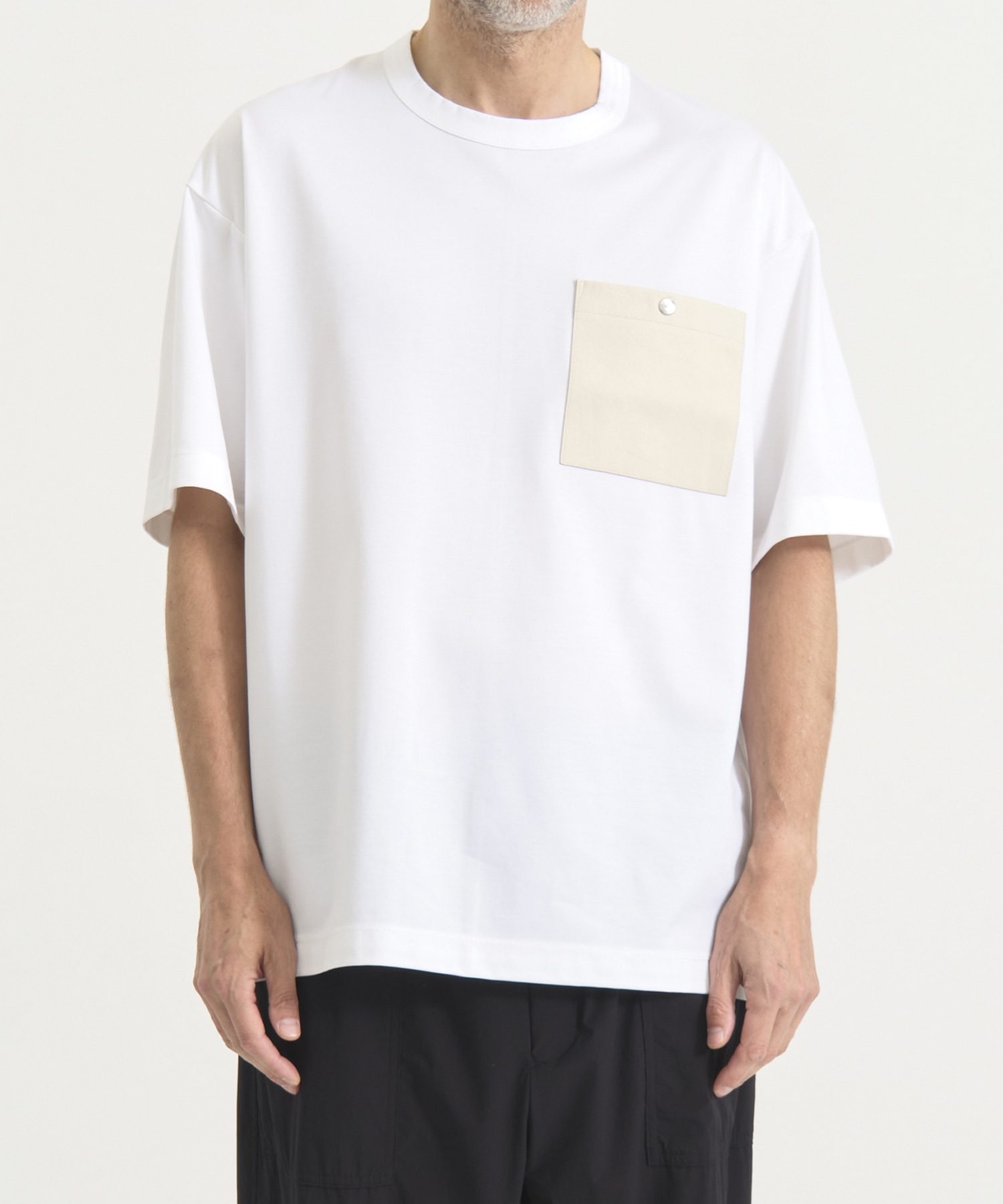 『もう、汗らない』SOLOTEX Jersey Washable Neo Leather Pocket T-Shirts THE TOKYO