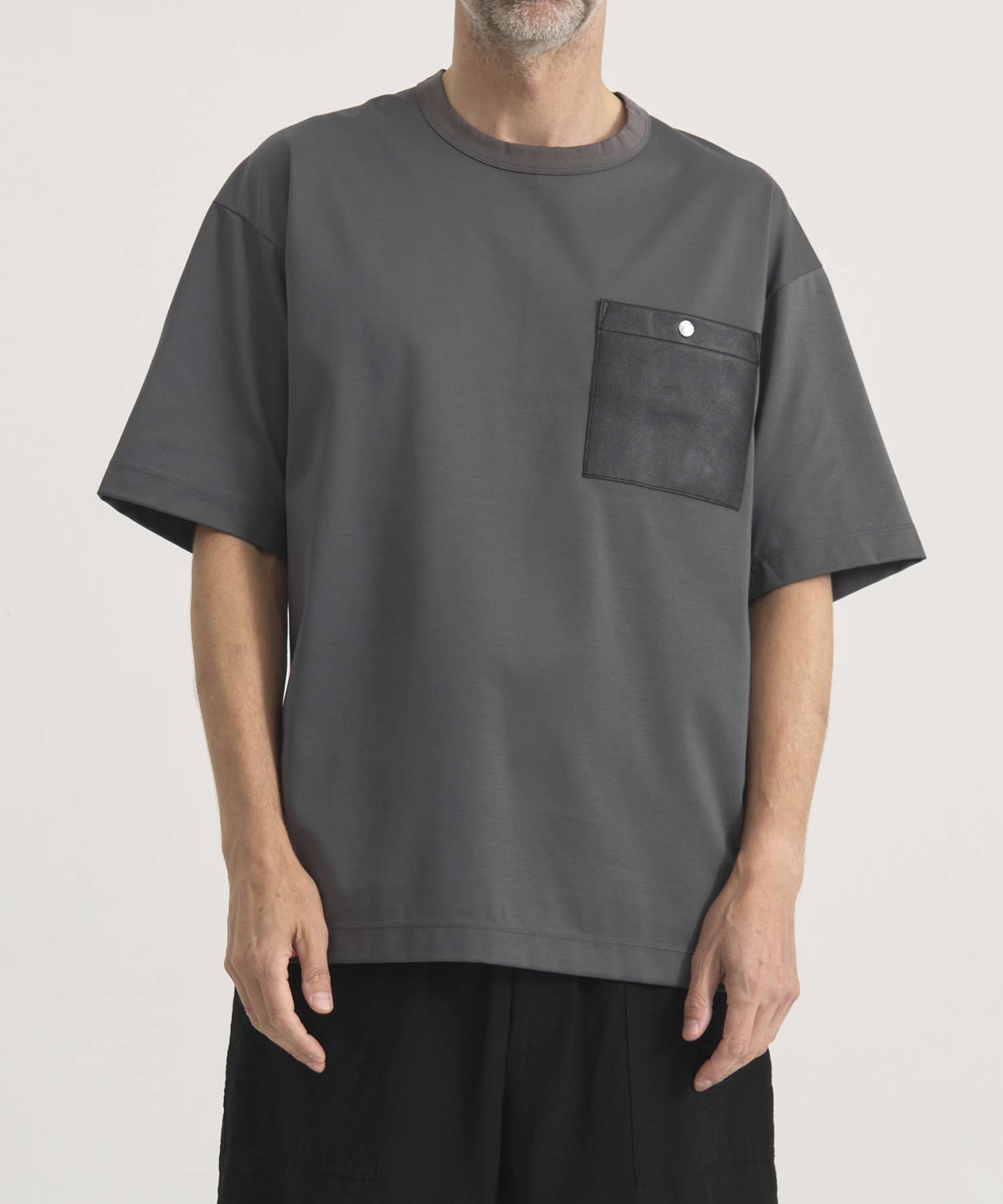 『もう、汗らない』SOLOTEX Jersey Washable Neo Leather Pocket T-Shirts THE TOKYO