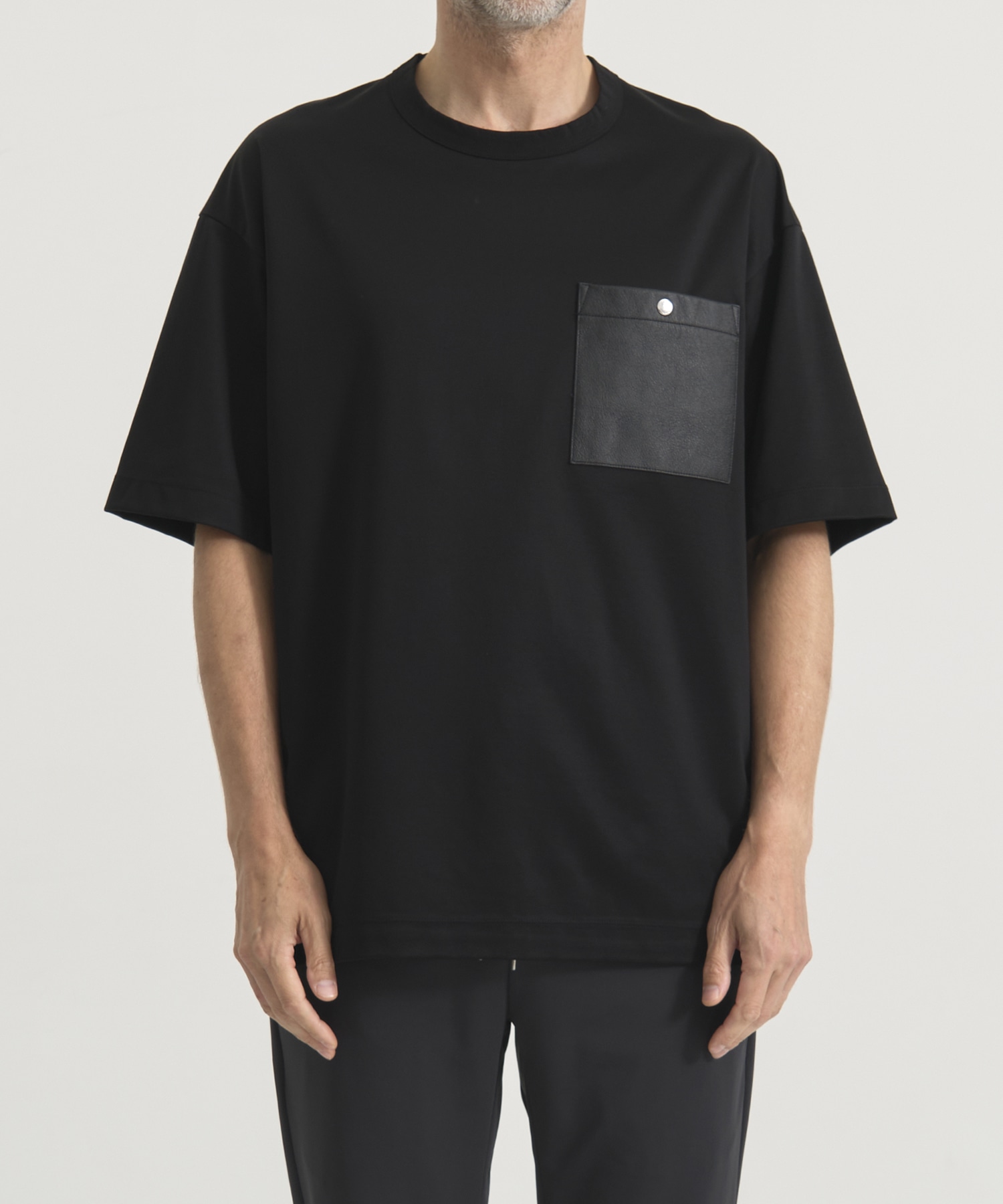 『もう、汗らない』SOLOTEX Jersey Washable Neo Leather Pocket T-Shirts THE TOKYO