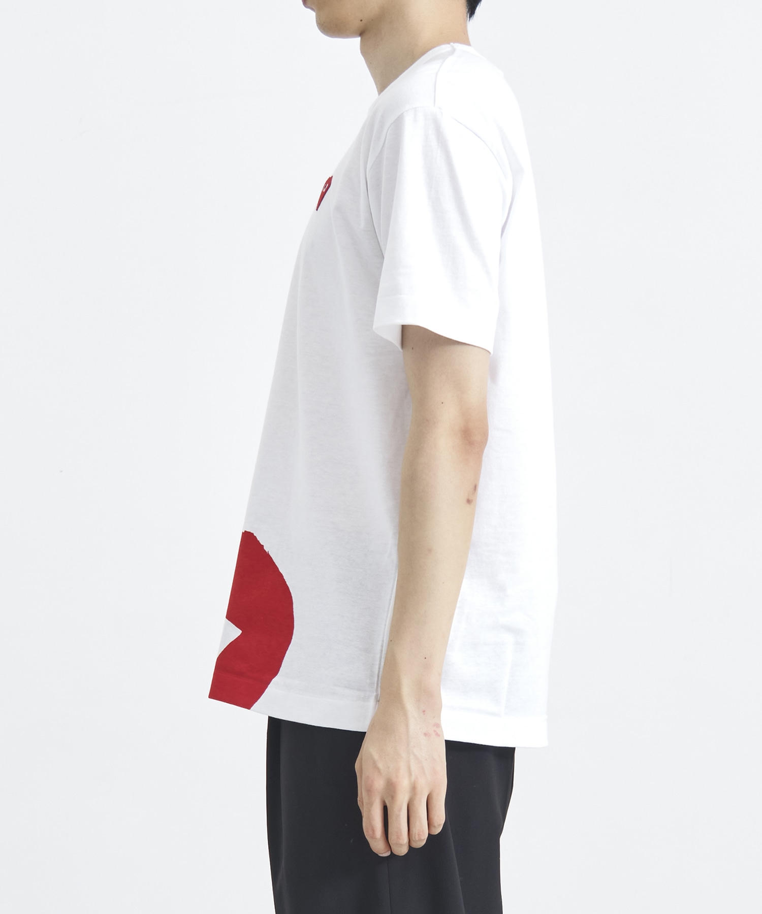 T-SHIRT RED EMBLEM RED HEART PLAY COMME des GARCONS