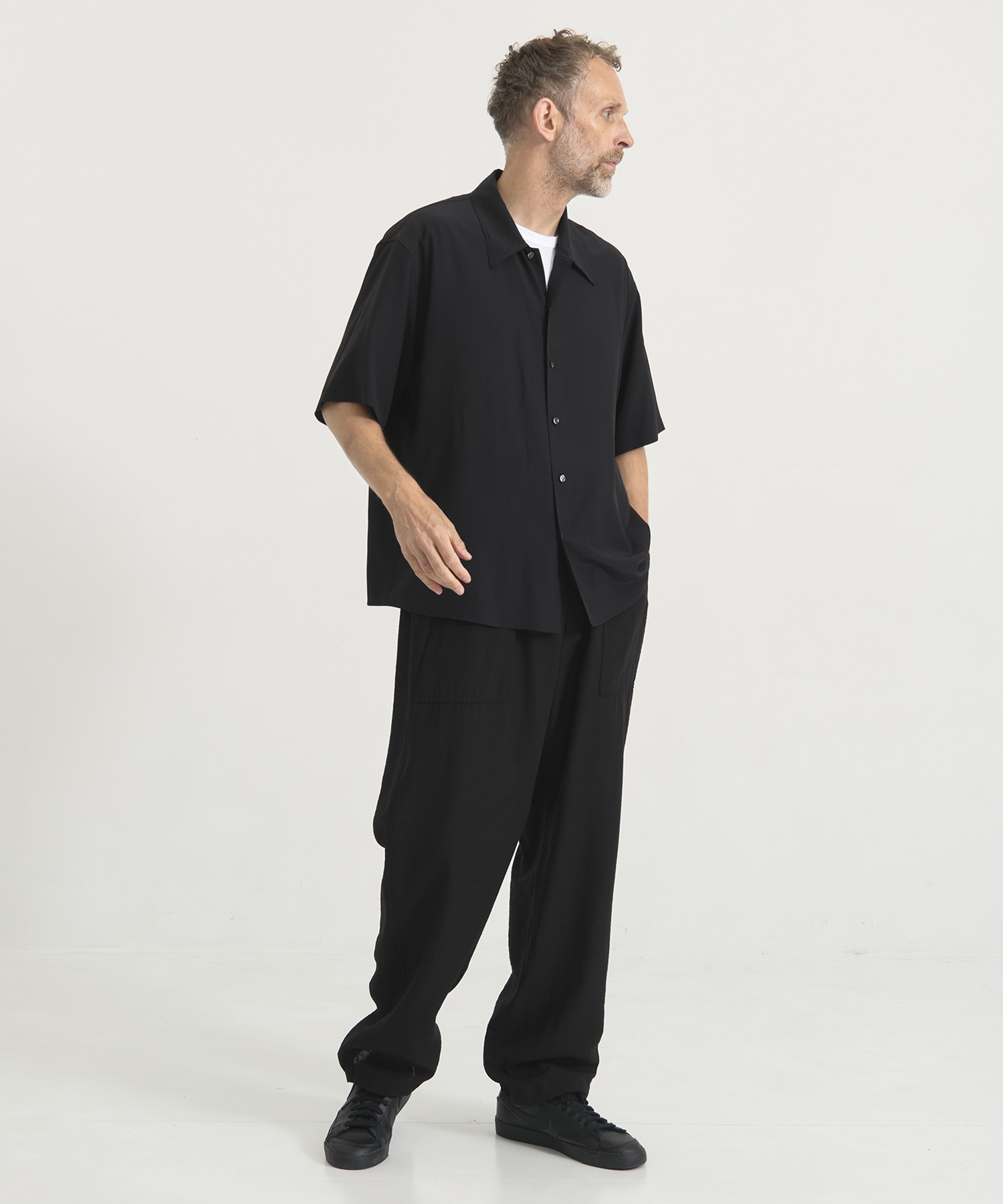 皺にならない洗えるSilk S/S Shirts THE TOKYO