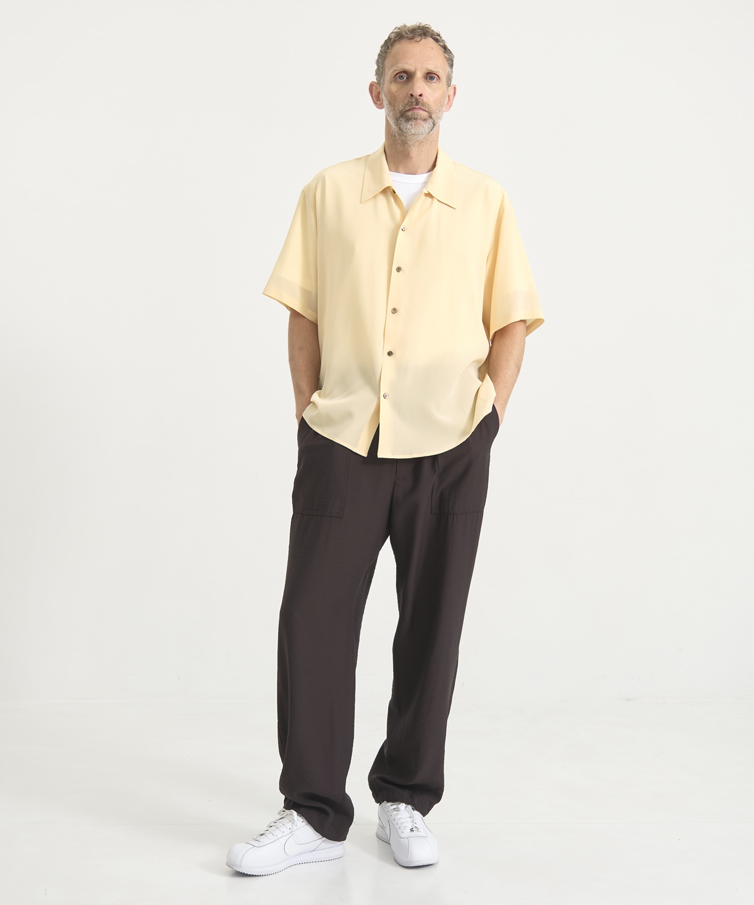 皺にならない洗えるSilk S/S Shirts THE TOKYO