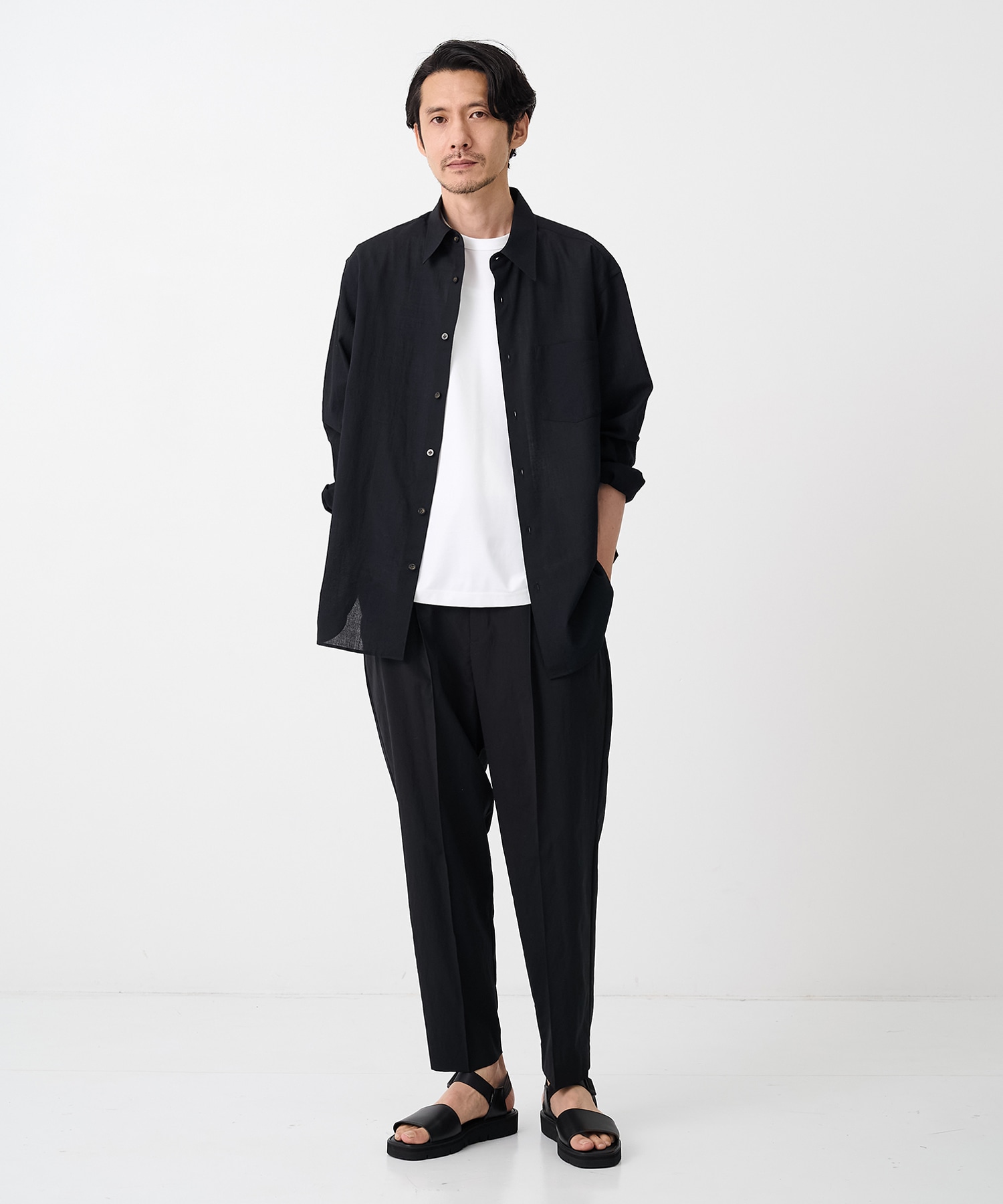 着た方が涼しい Pintucrease Wide Tapered Pants THE TOKYO