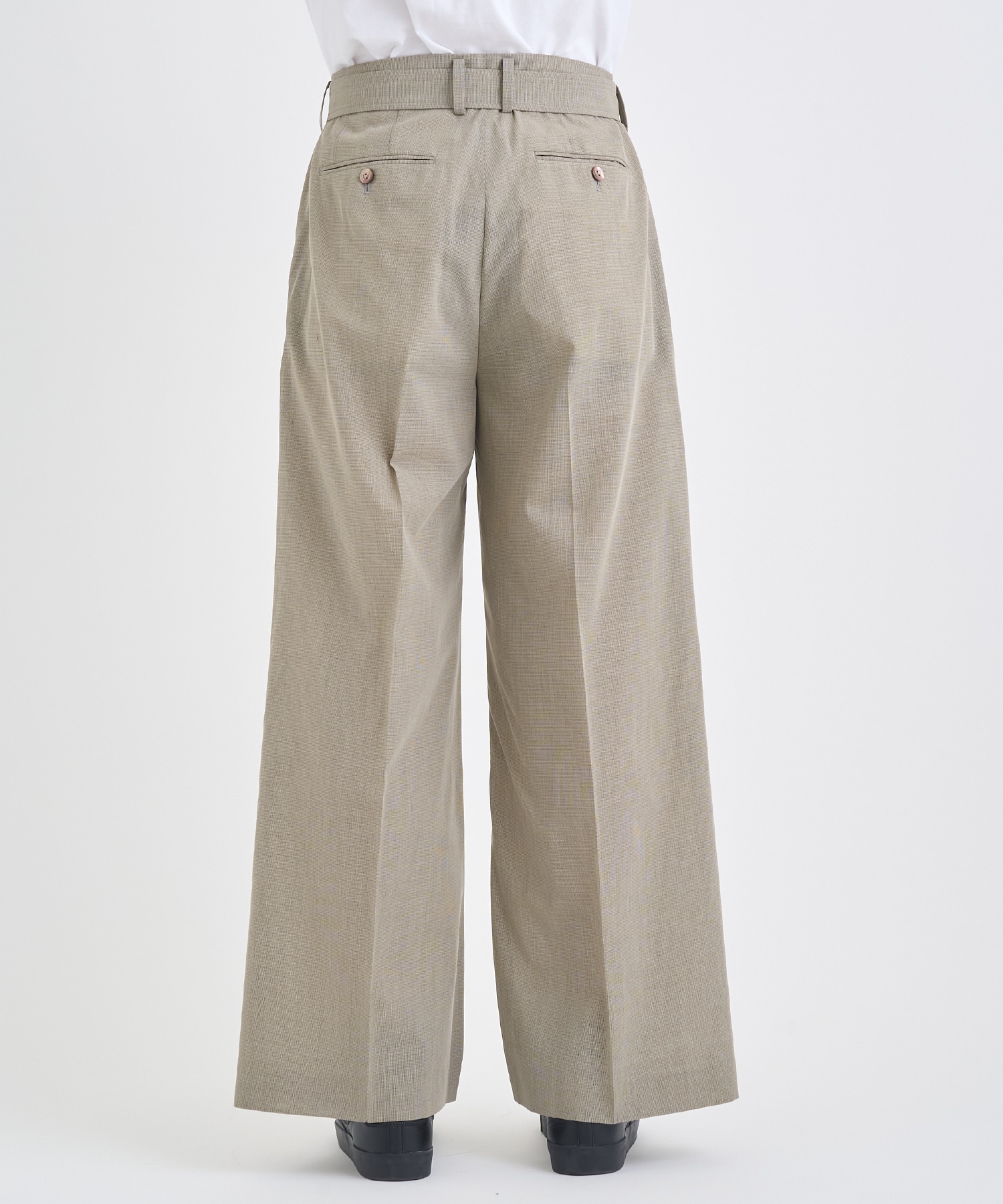 別注 BELTED BAGGY TROUSERS IRENISA