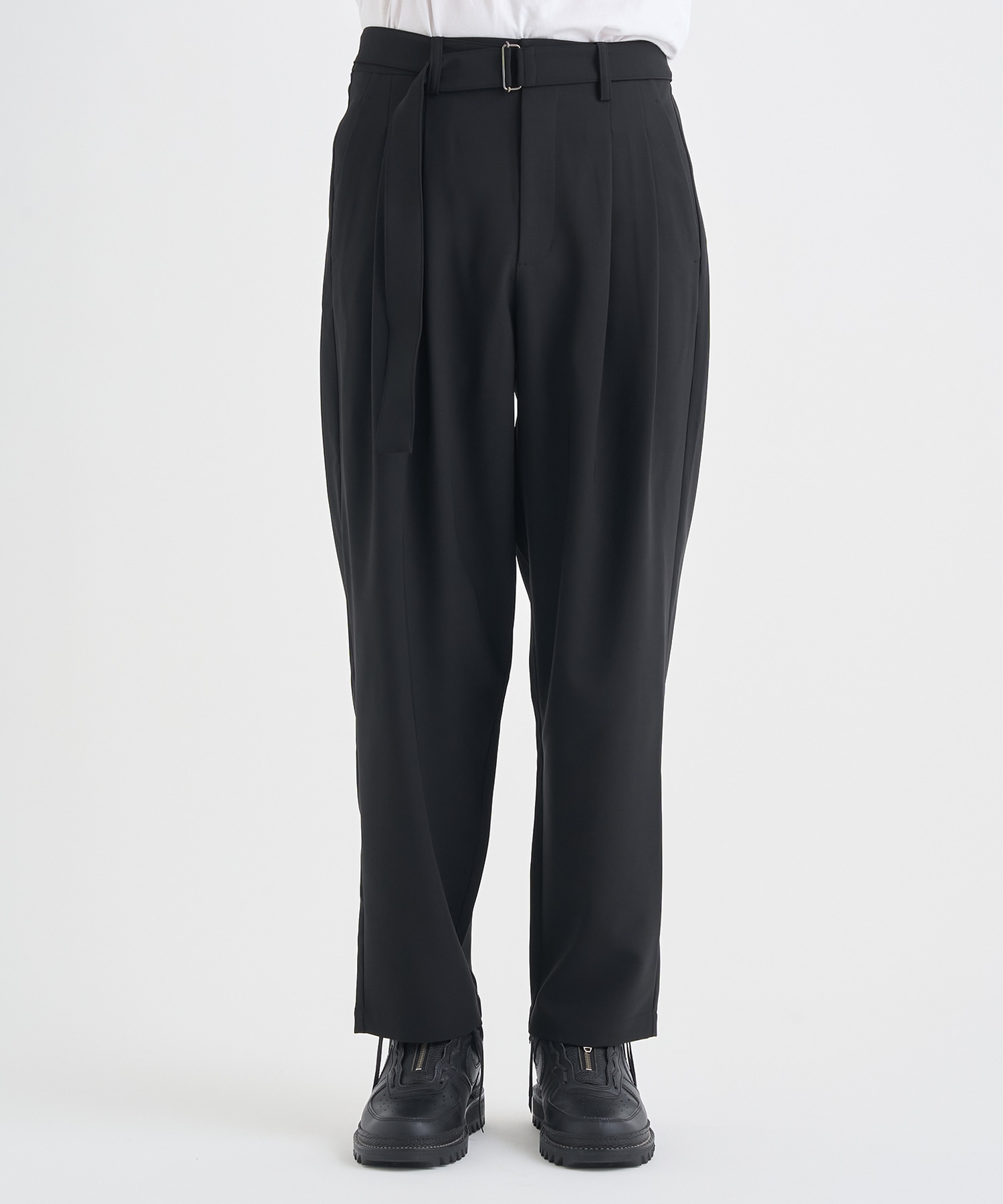 別注 PE CONPACT TWILL BELTED PANTS ATTACHMENT
