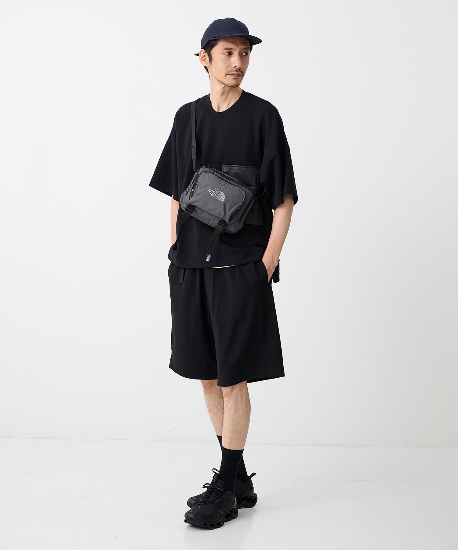 【エヌハリウッド】2261-CP54-011 WEBBING BELT HALF PANTS N.HOOLYWOOD