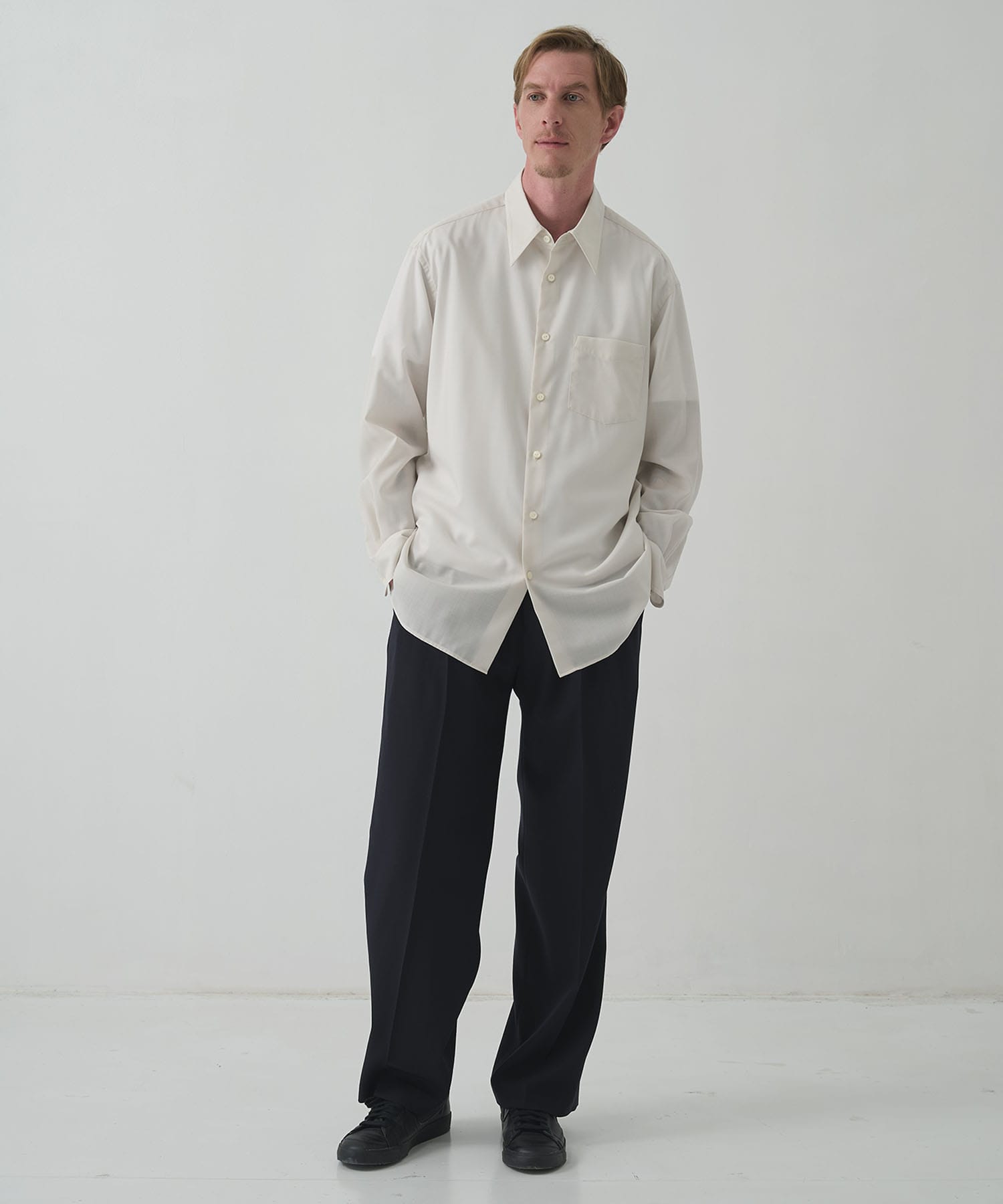 【イレニサ】別注REGULAR COLLAR RELAX FIT SHIRT IRENISA