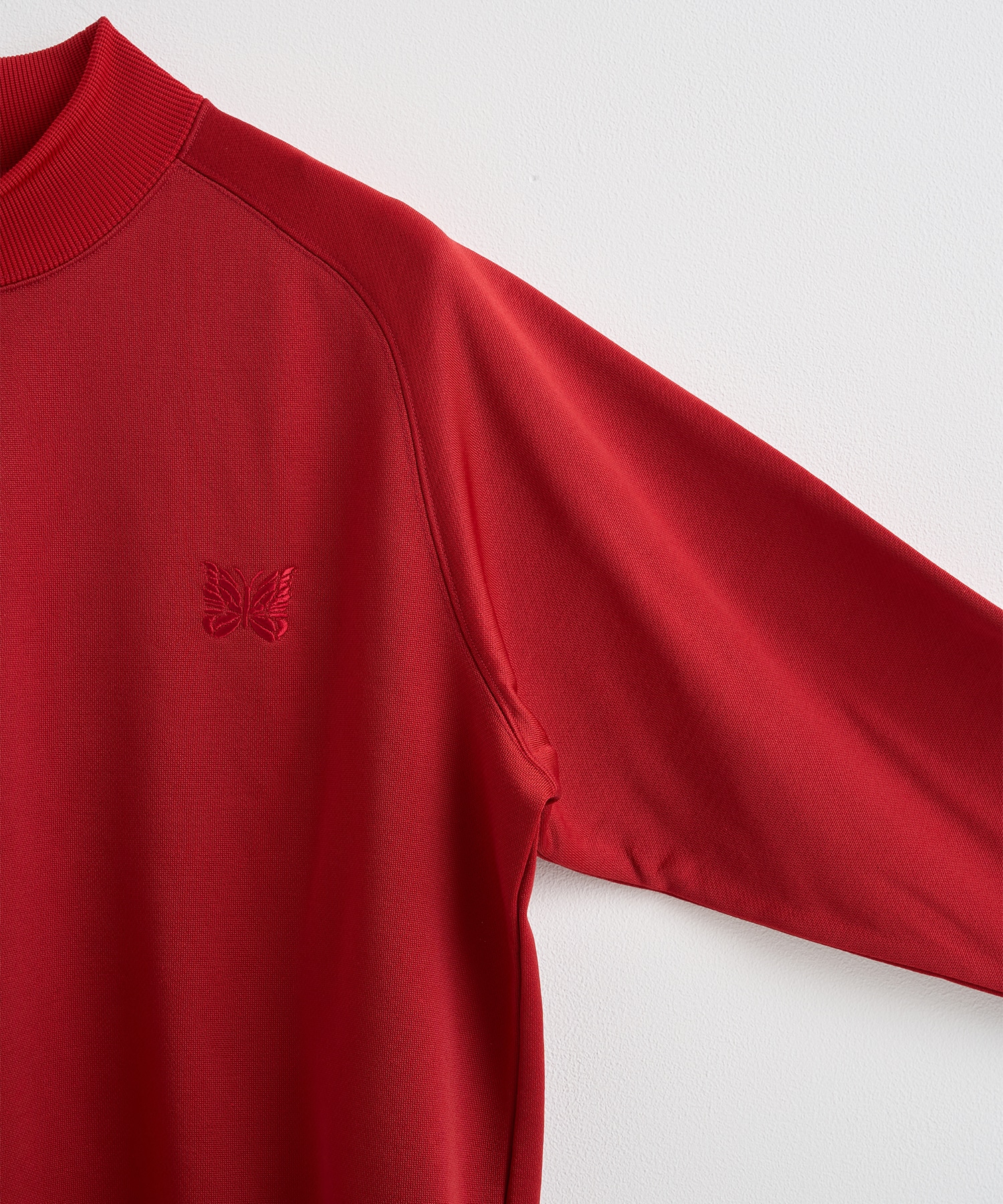 Mock Neck Shirt - Bright Jersey NEEDLES