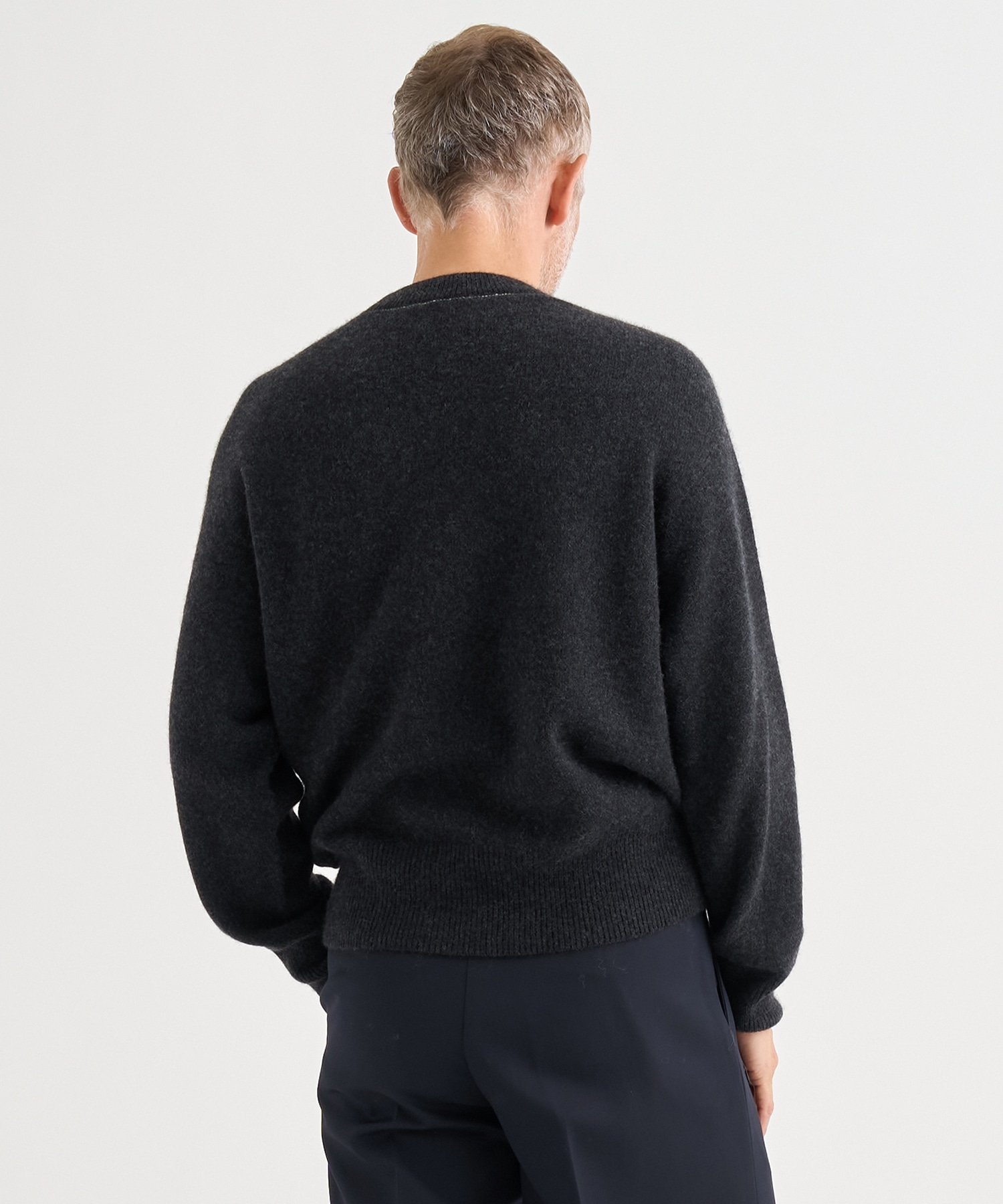 Cashmere Wholegarment Crewneck Sweater YOKE