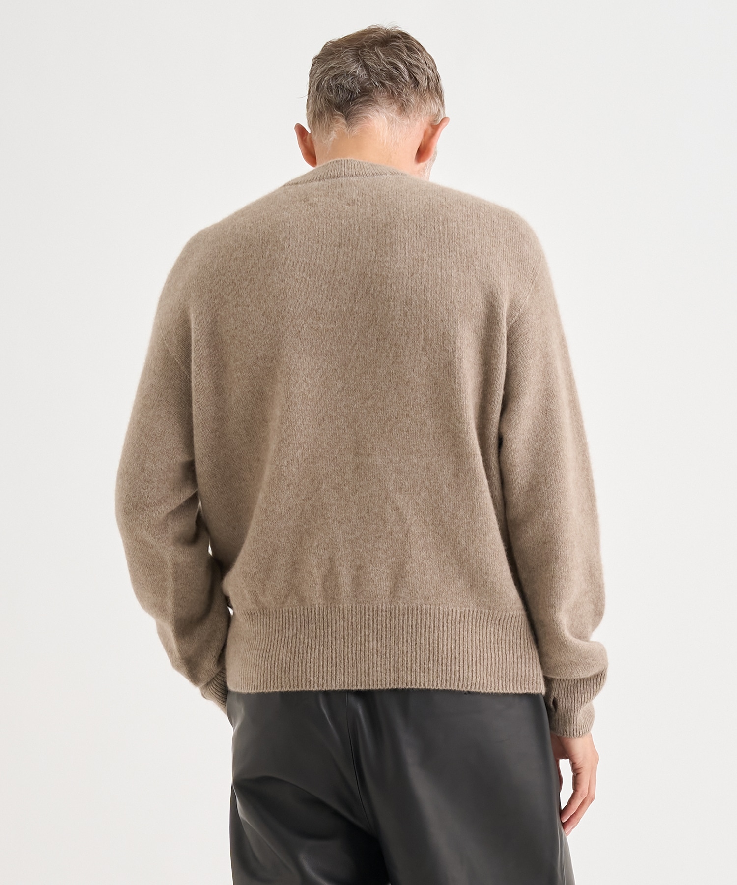 Cashmere Wholegarment Crewneck Sweater YOKE