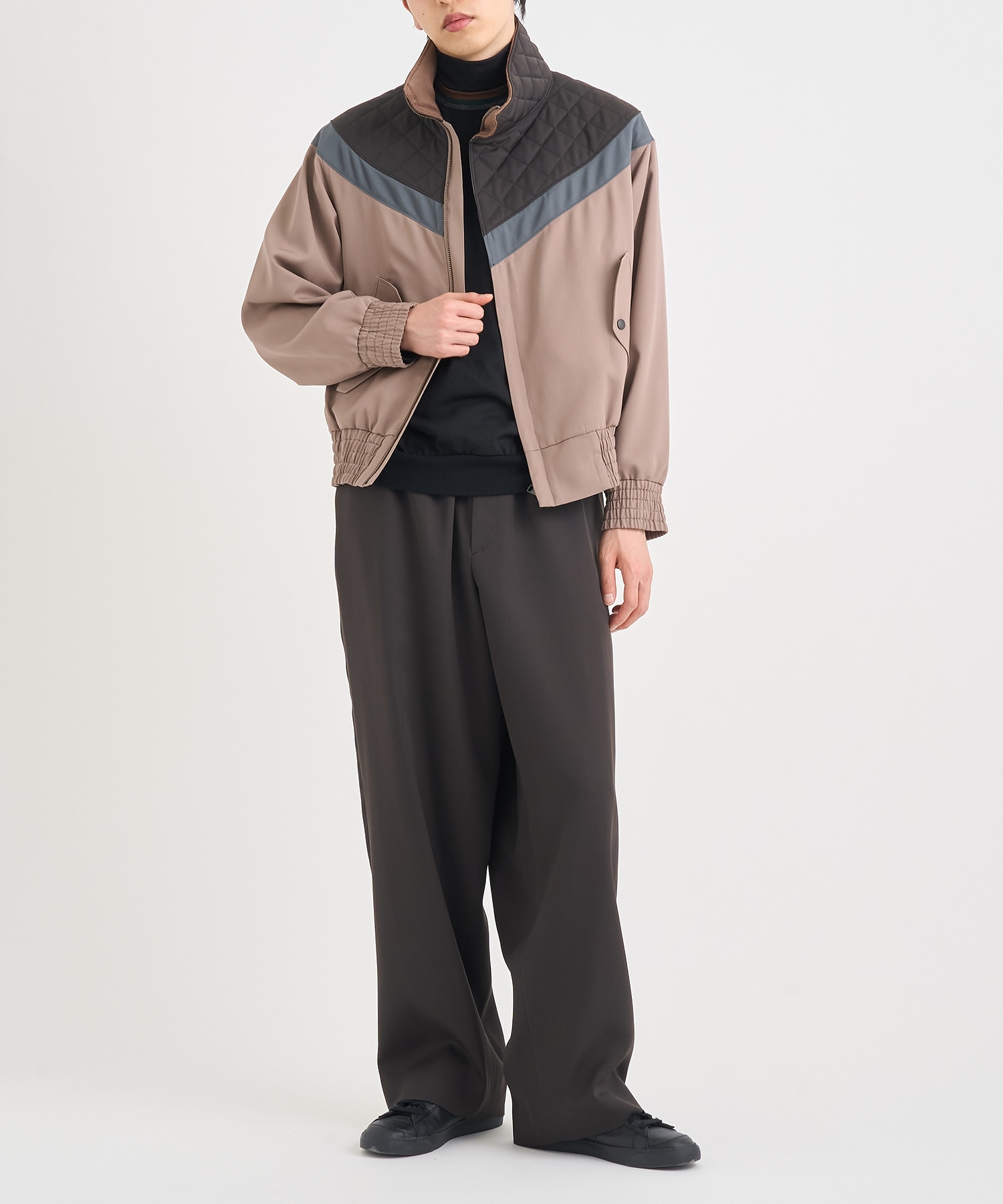 25WCM-P14121 WOOL TRACK PANTS kolor