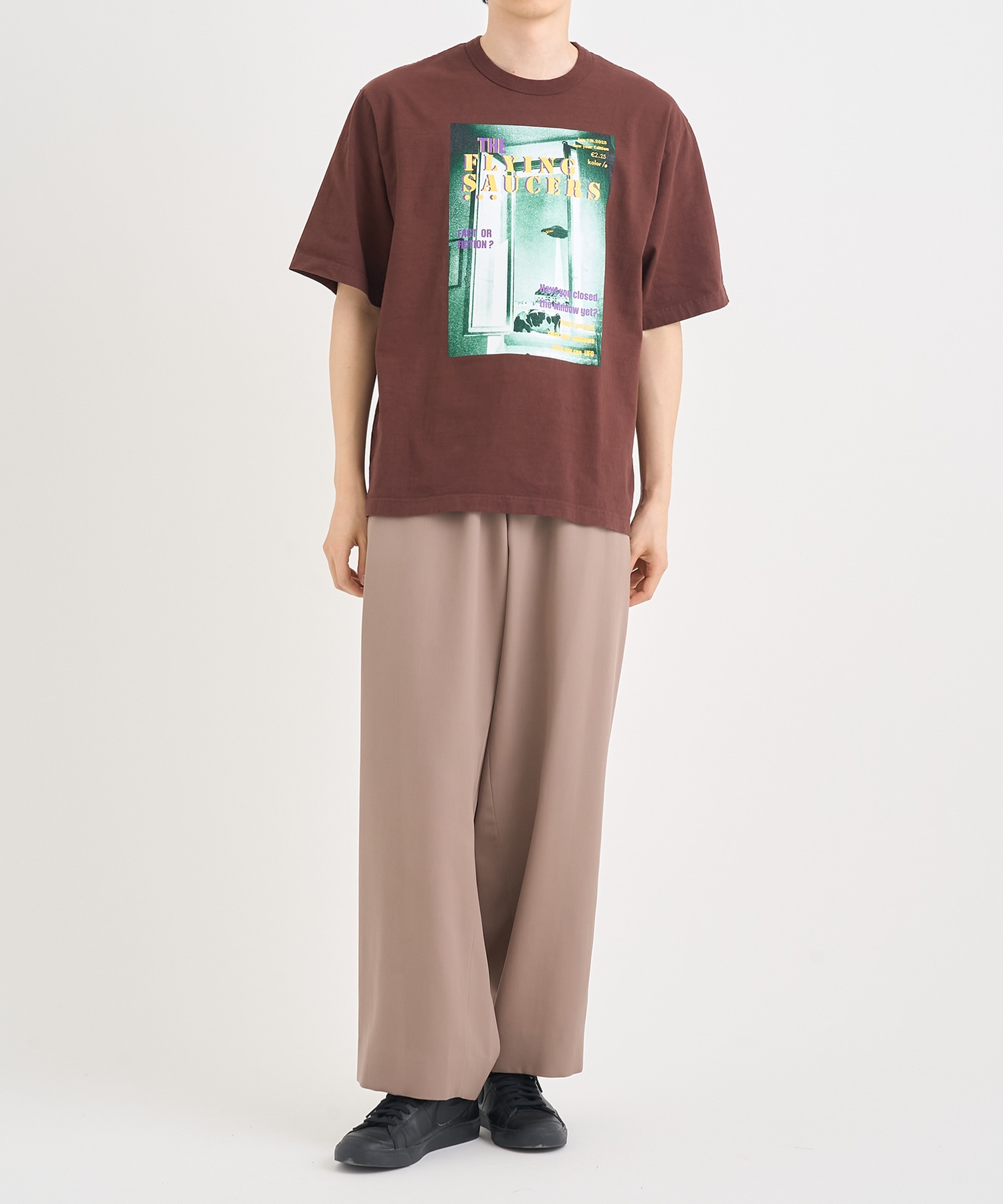 25WCM-P14121 WOOL TRACK PANTS kolor