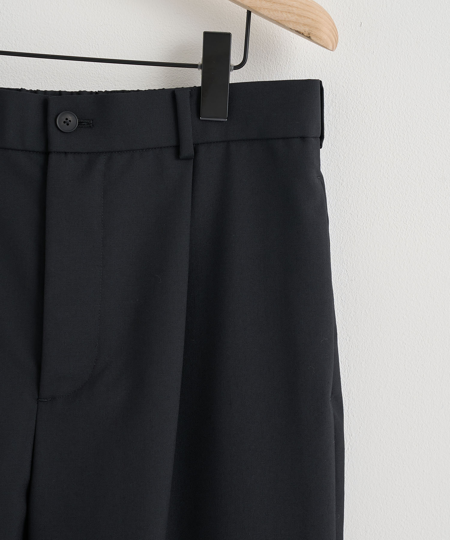 WOOL TORPICAL LOOSE FIT PANTS ATON