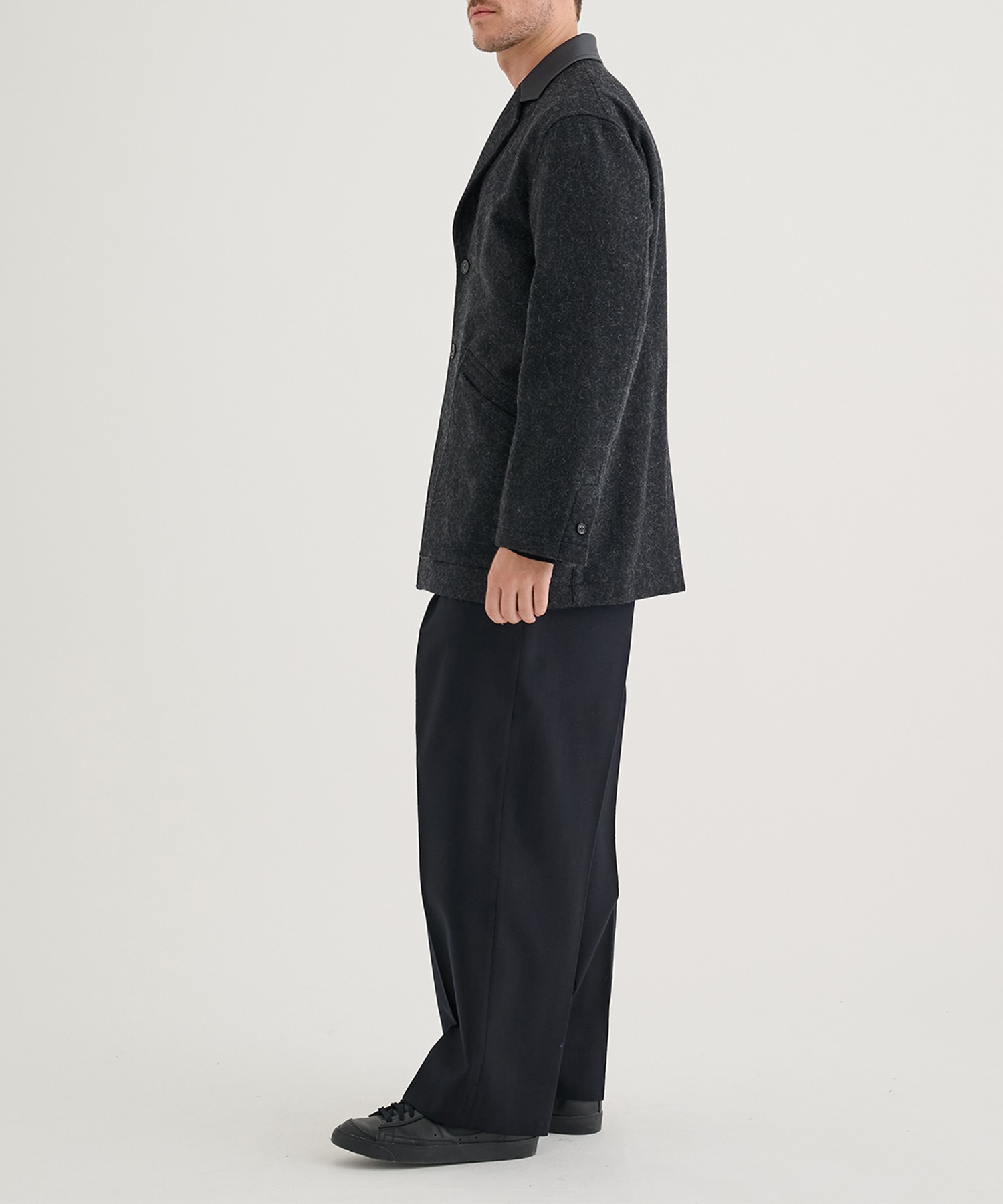 LEATHER -COLLAR JACKET IRENISA