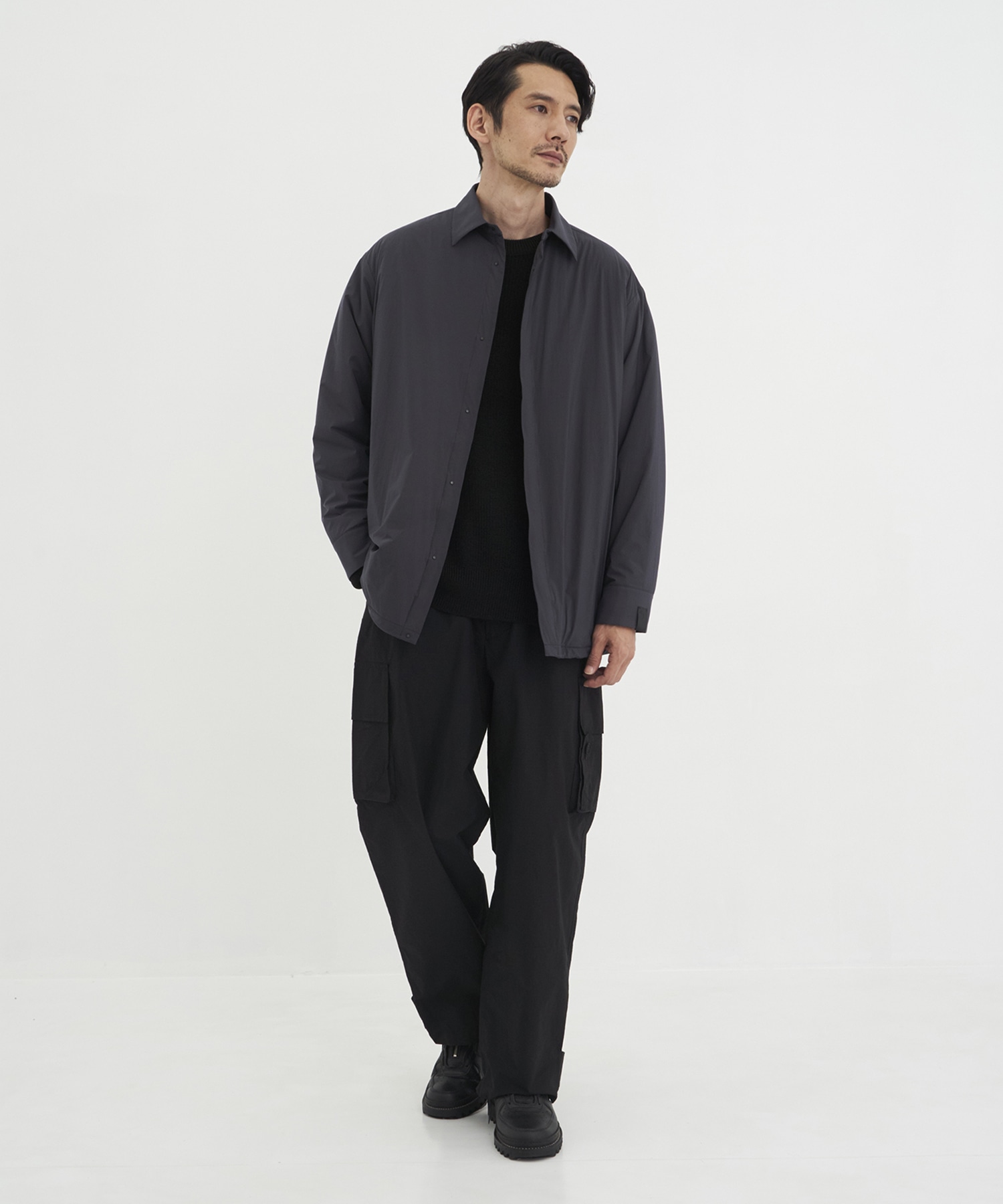 2252-BL20-003 PADDED OVERSHIRT N.HOOLYWOOD