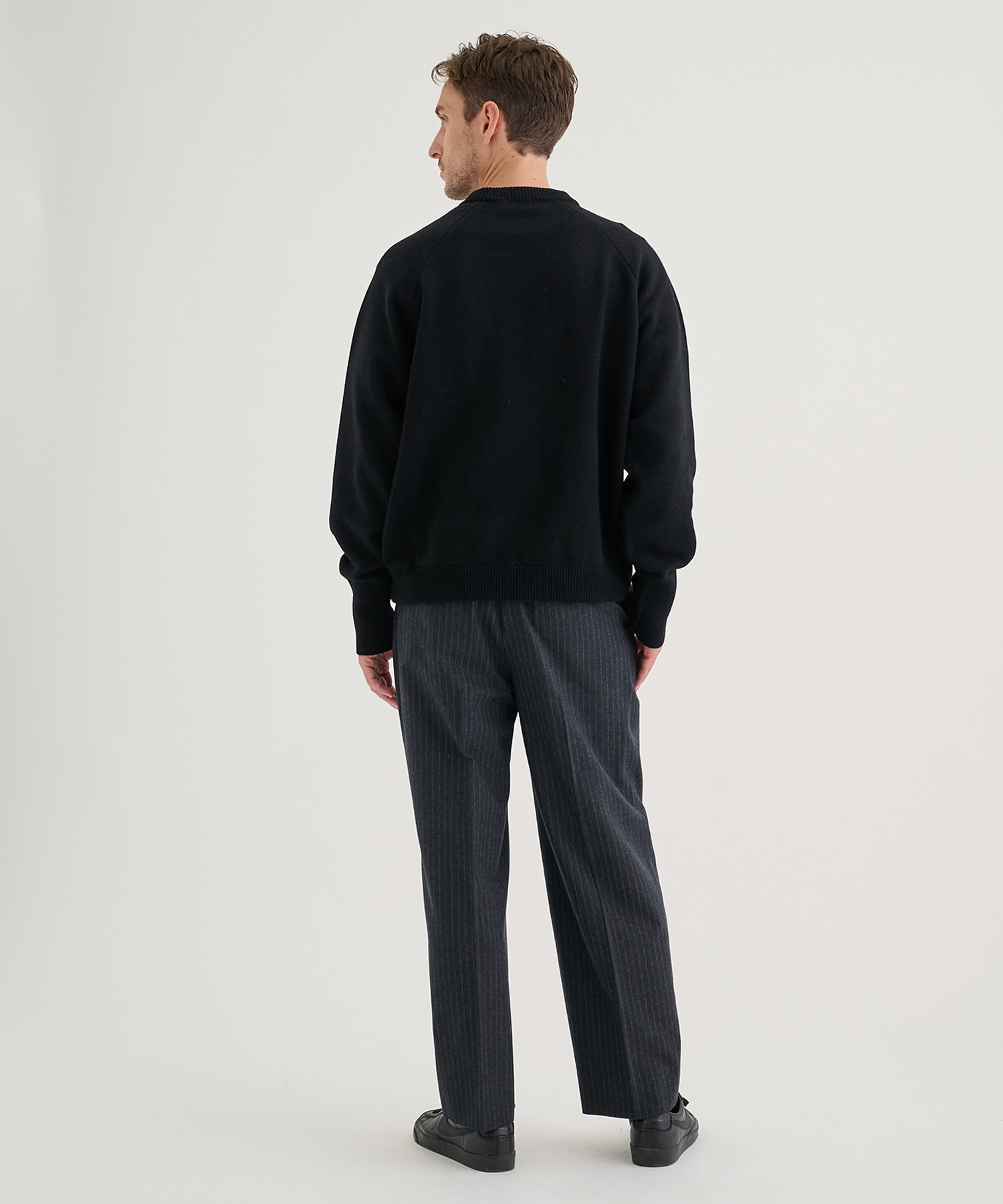 RERACS RAGLAN CREW NECK PULLOVER KNIT THE RERACS