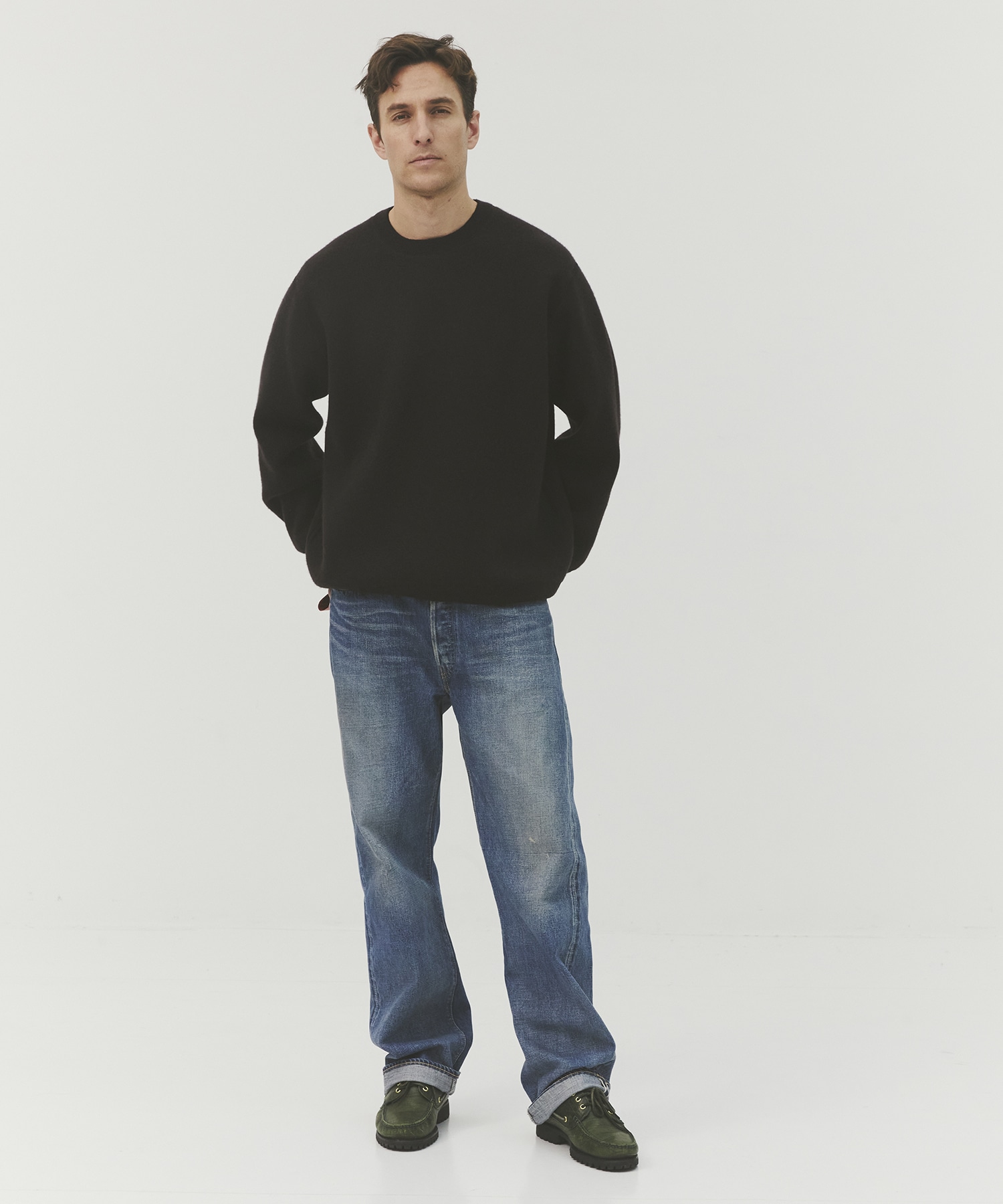 CASHMERE REVERSIBLE PULLOVER CASHMERE CASHMERE