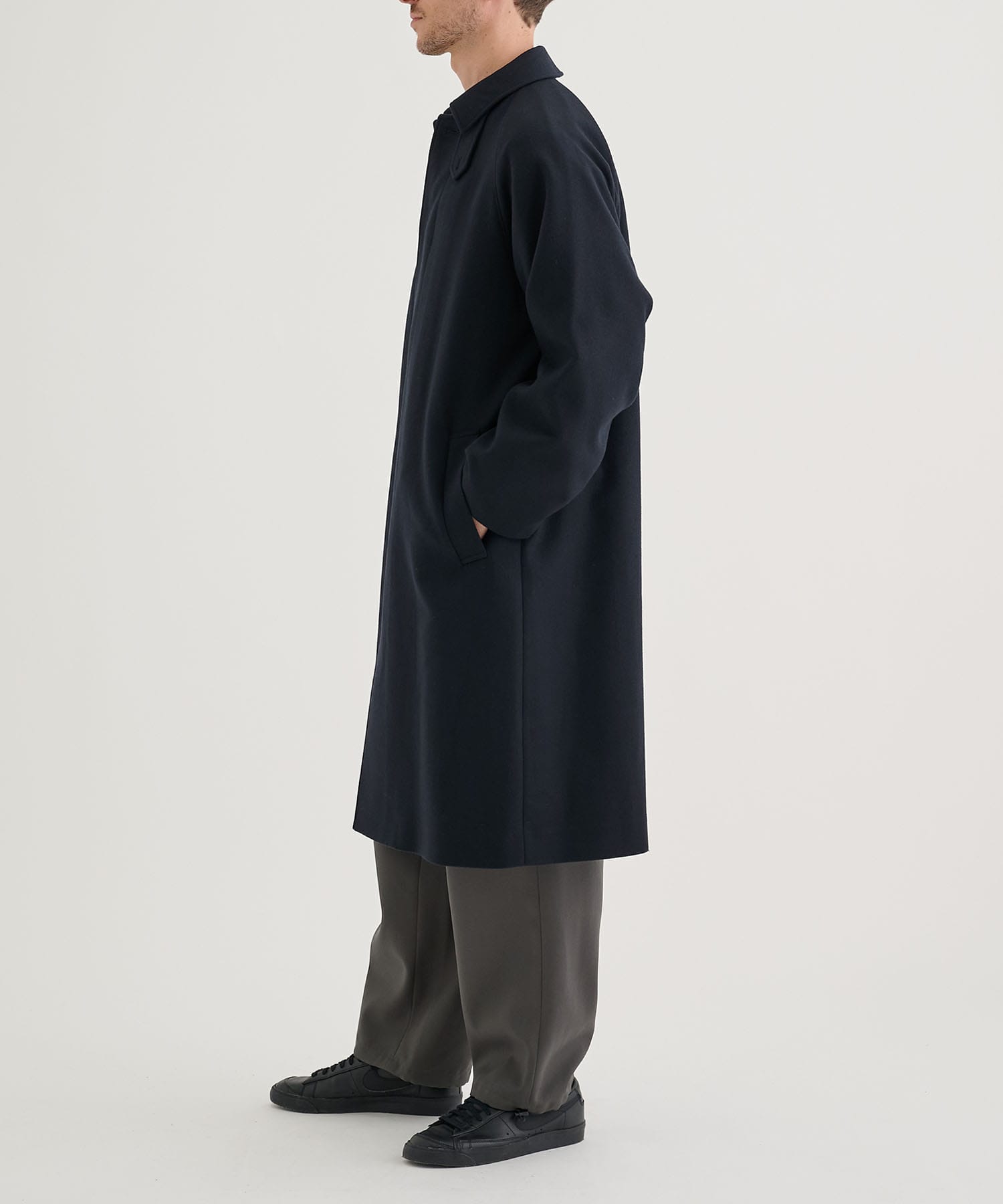 別注 SUPER 160S DOUBLE SAXONY BALMACAAN COAT 2 ATON