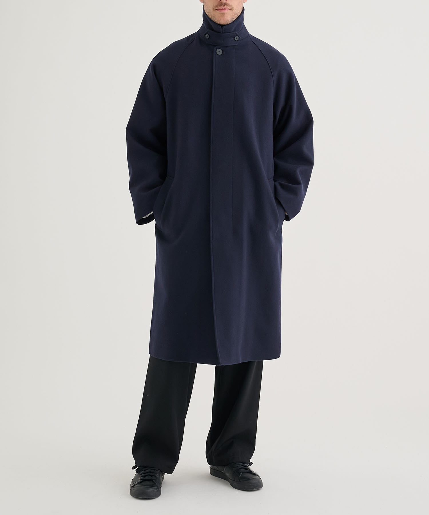 別注 SUPER 160S DOUBLE SAXONY BALMACAAN COAT 2 ATON