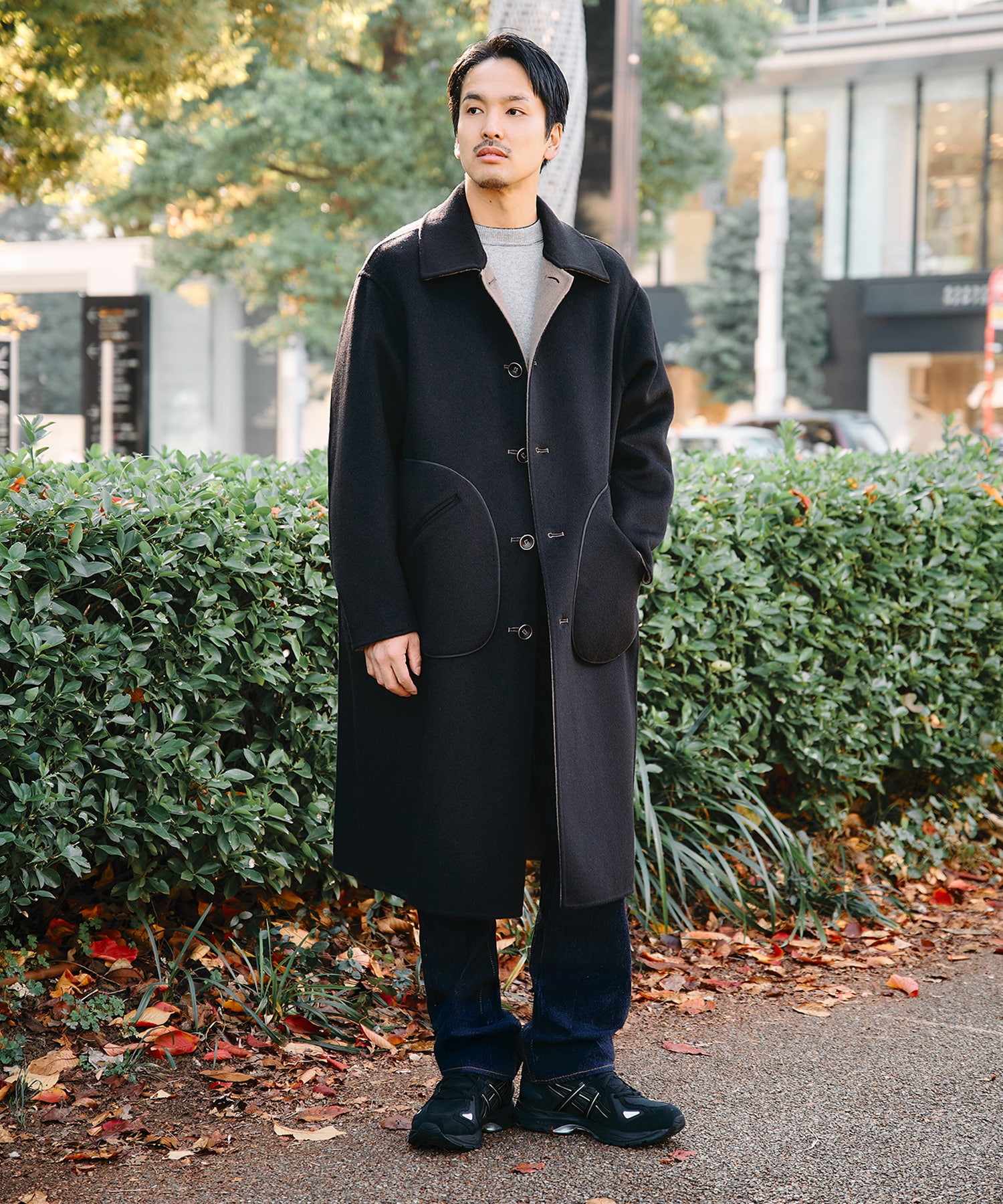【MENS】CASHMERE REVERSIBLE OVER COAT CASHMERE CASHMERE