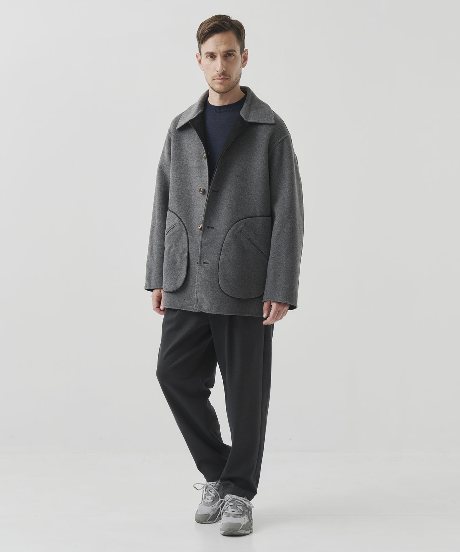 CASHMERE/SILK/WOOL SHORT COAT CASHMERE CASHMERE