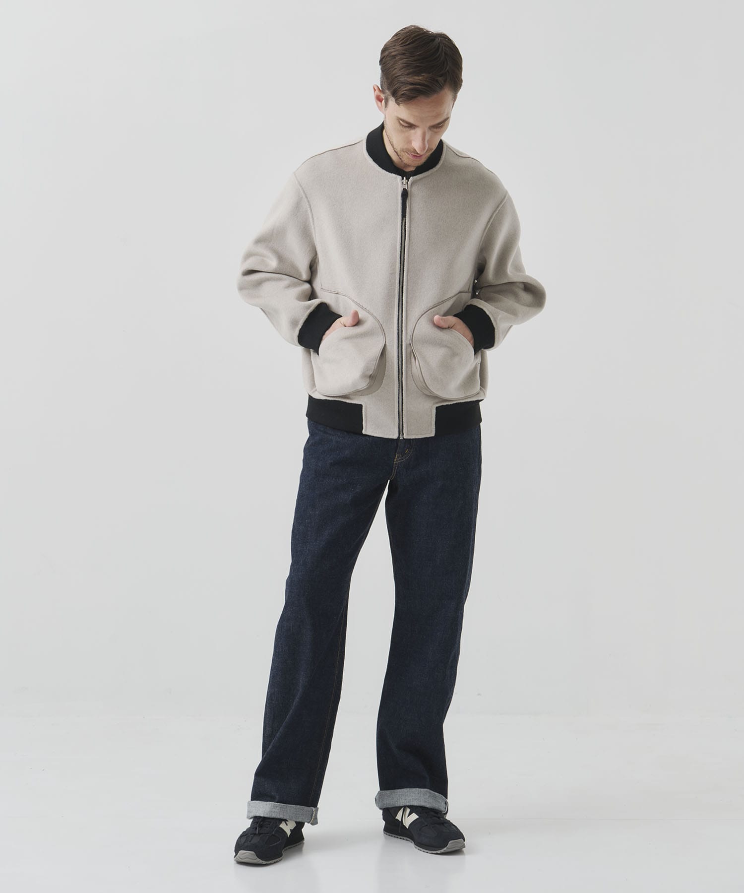 CASHMERE/SILK/WOOL MA-1 CASHMERE CASHMERE