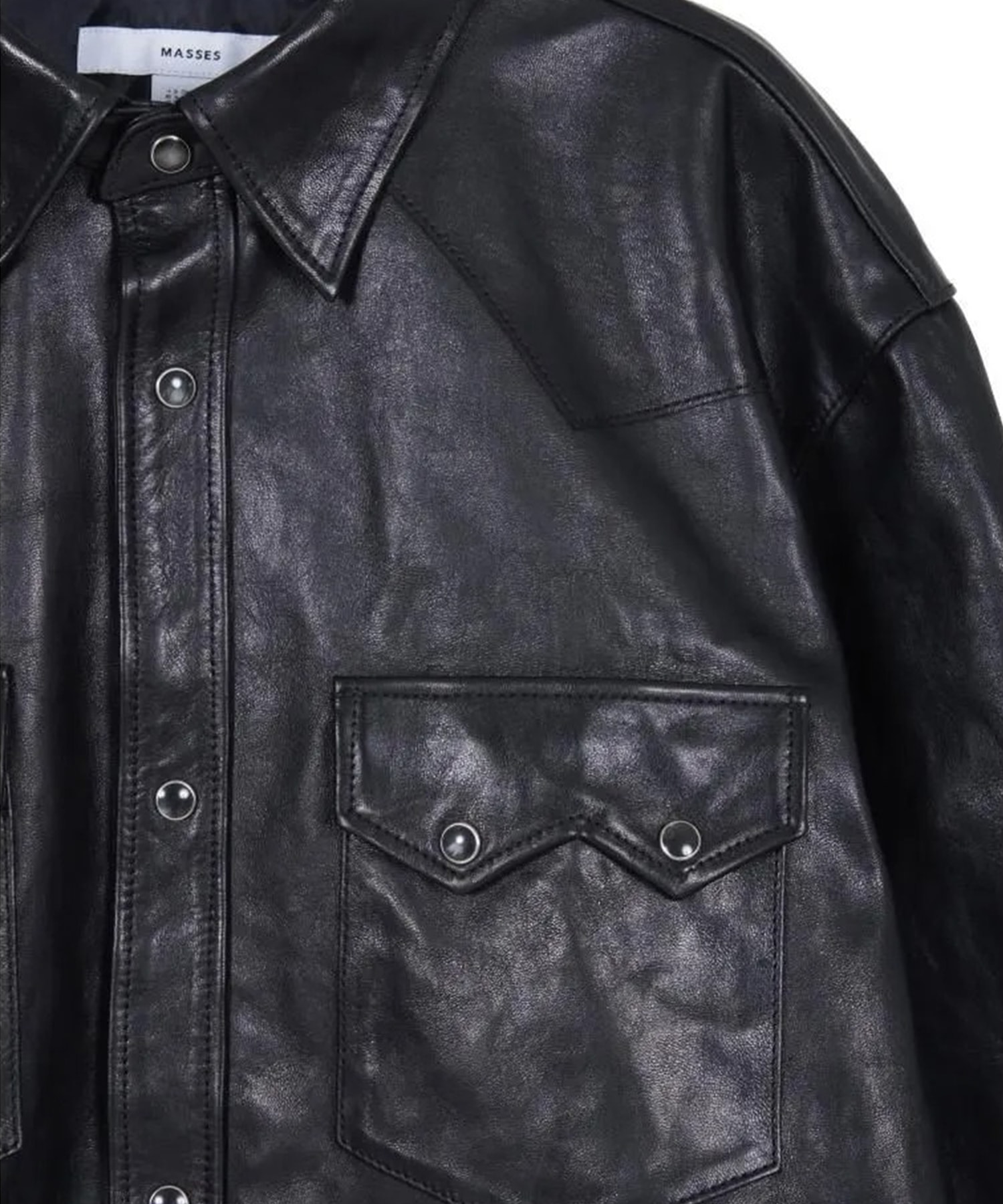 1261033 HORSE LEATHER SHIRT VINTAGE W MASSES