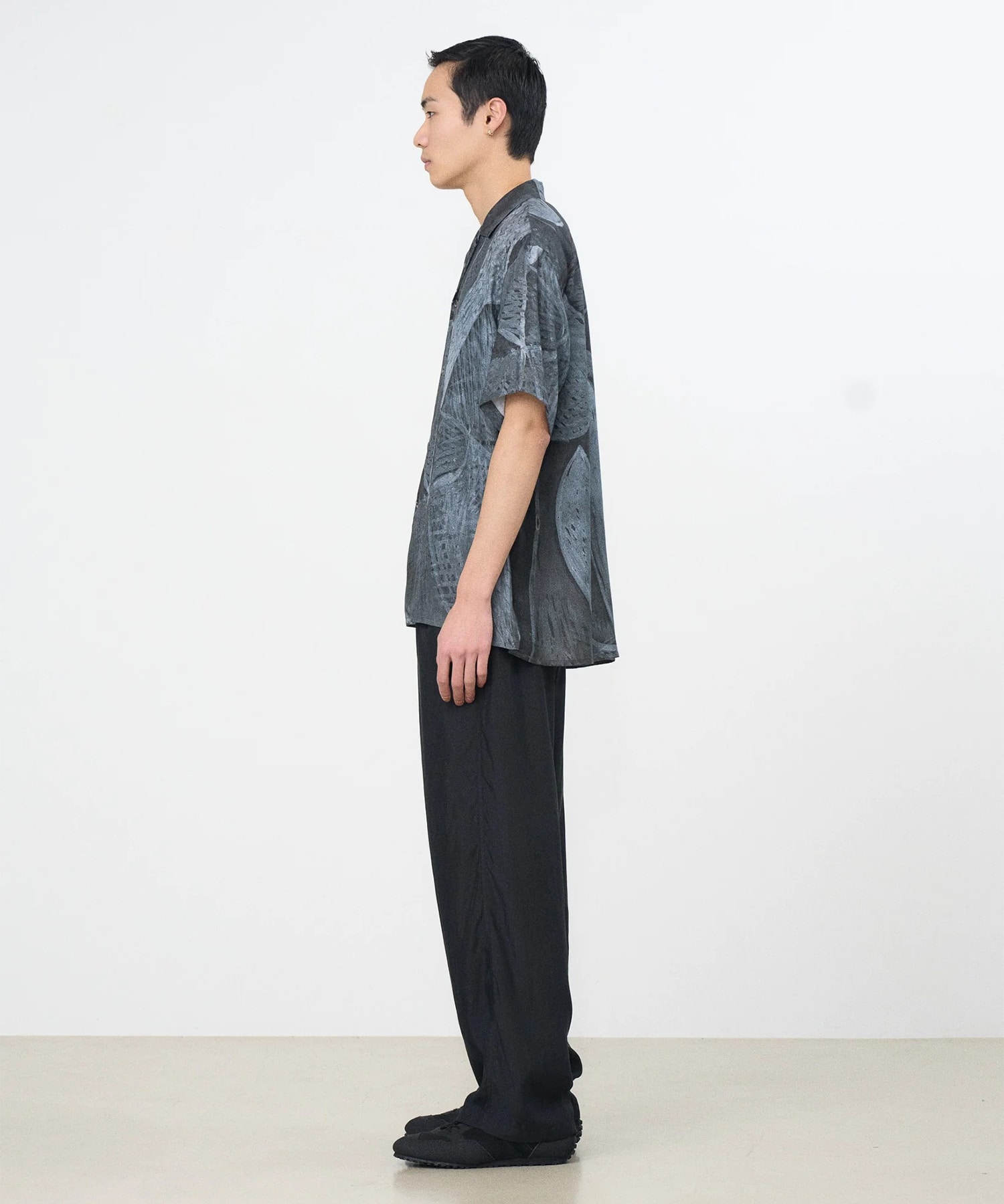 【ヨーク】YK26SS01284SH Printed Tencell Open Collar Shirt YOKE