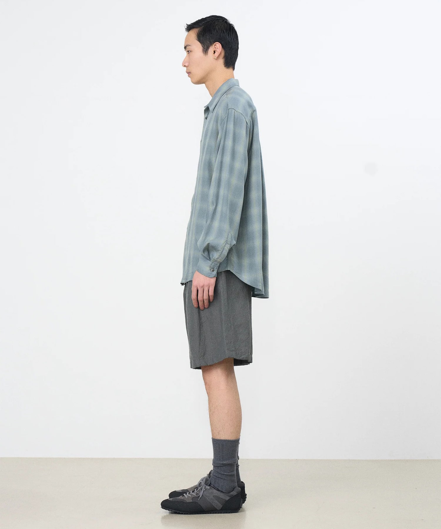 【ヨーク】YK26SS01286SH OMBRE PLAID REGULAR COLLAR SHIRT YOKE