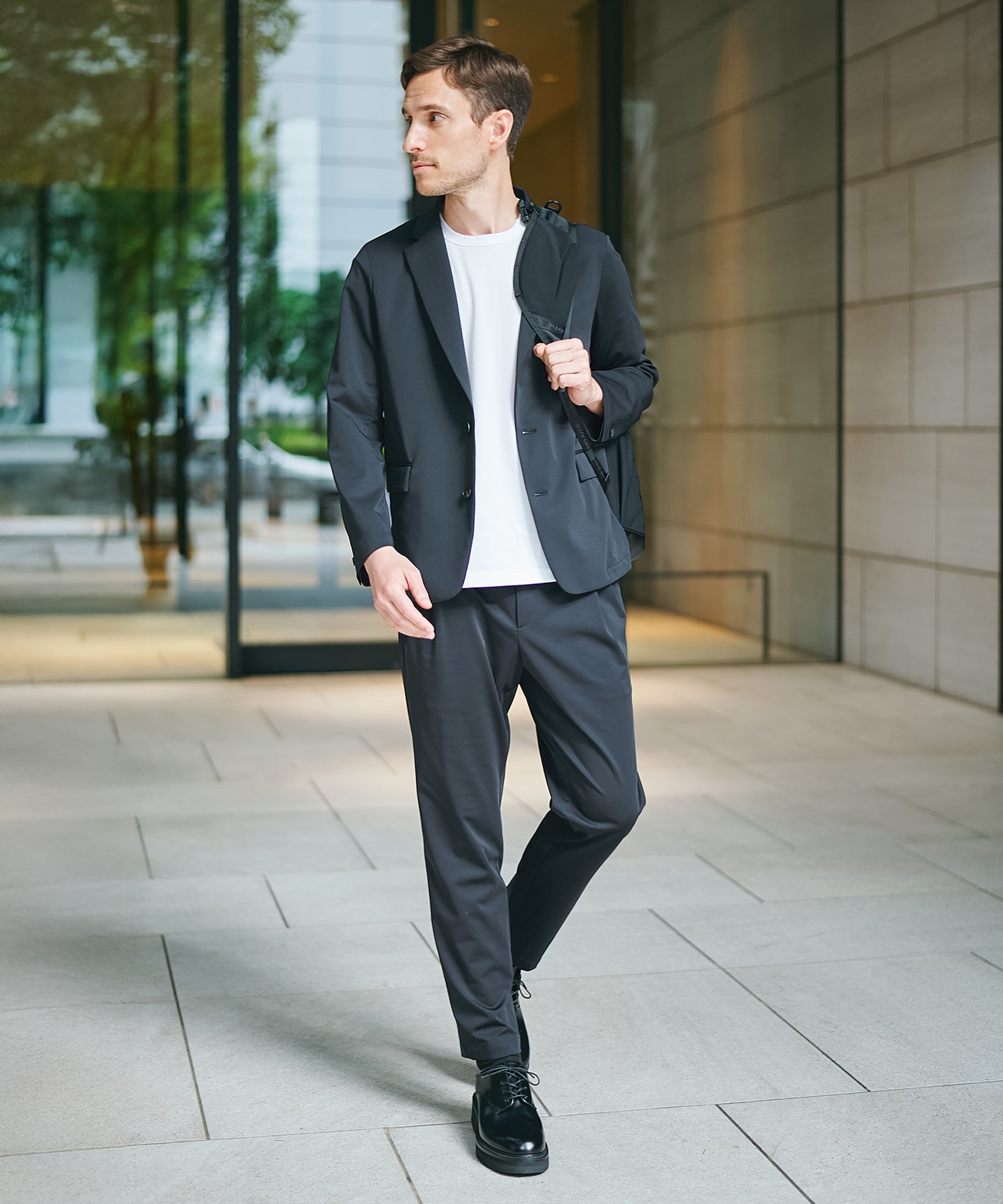 Light Matte Stretch Jersey Easy Tapered Pants THE TOKYO