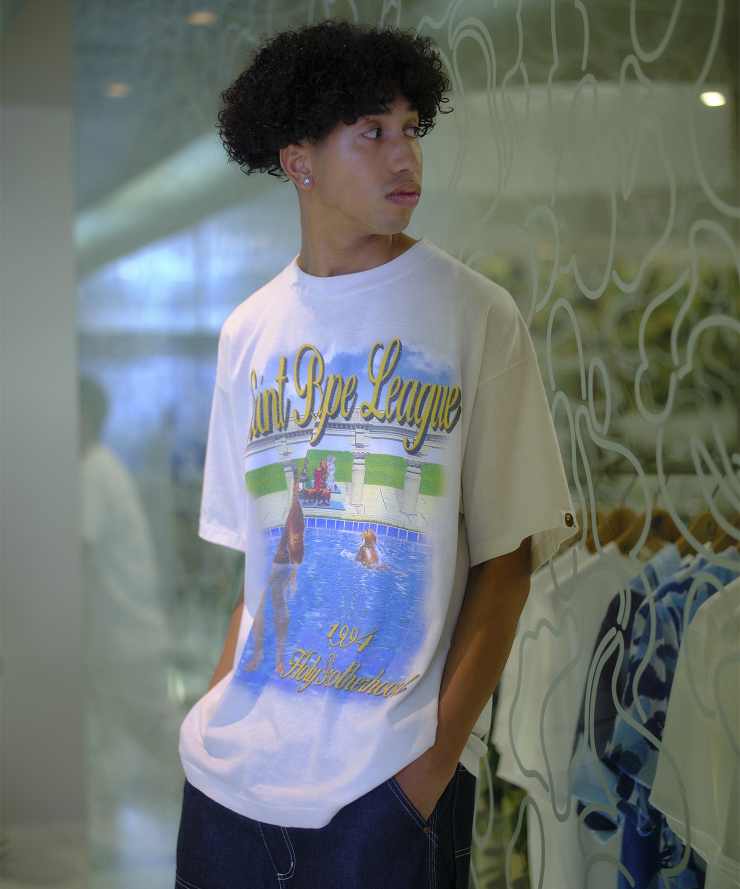 【セントマイケル】SM-MK1-0000-C35 Bape S/S Tee SAINT MXXXXXX