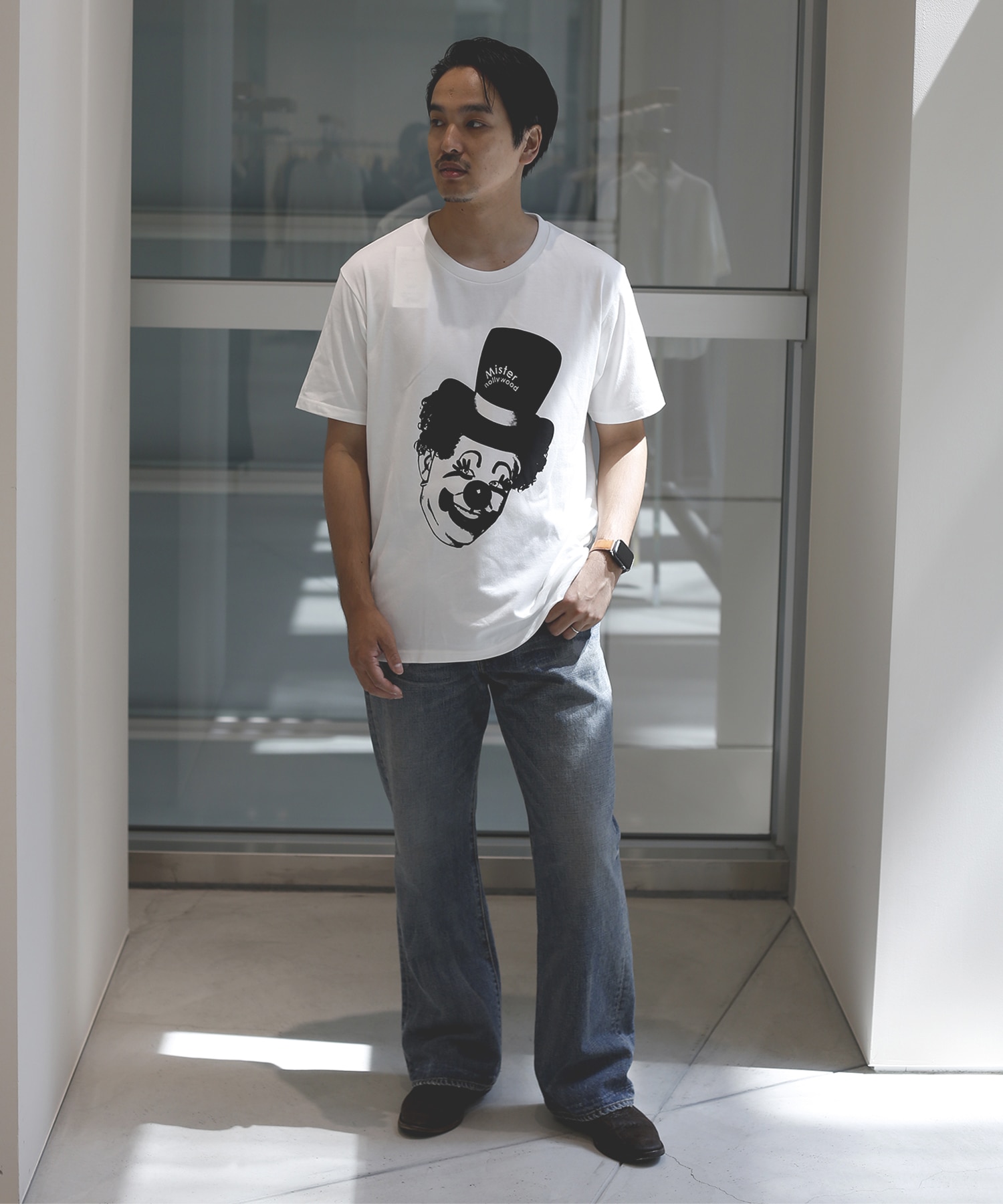 【エヌハリウッド】〈別注〉復刻 BEAR ATTACKS Ringer T-SHIRT N.HOOLYWOOD