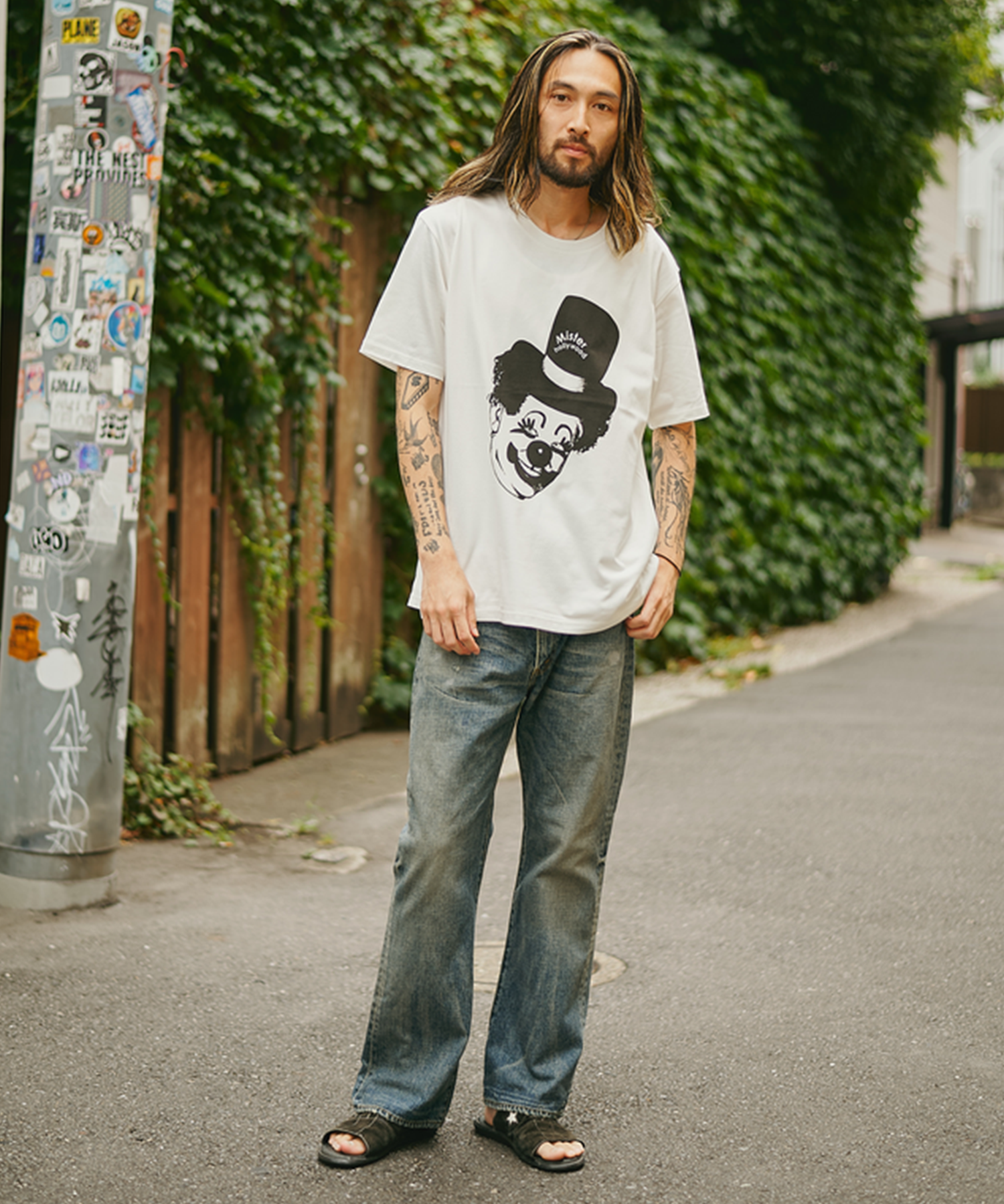 【エヌハリウッド】〈別注〉復刻 PIERROT T-SHIRT N.HOOLYWOOD