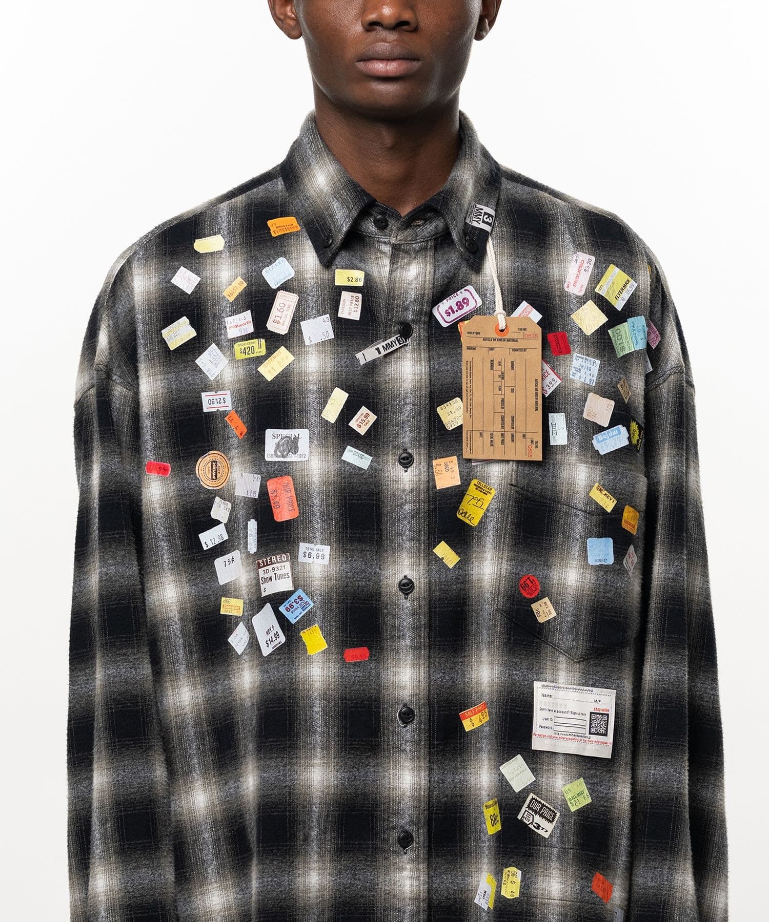 A17SH088 PRICE STICKER CHECK SH Maison MIHARA YASUHIRO