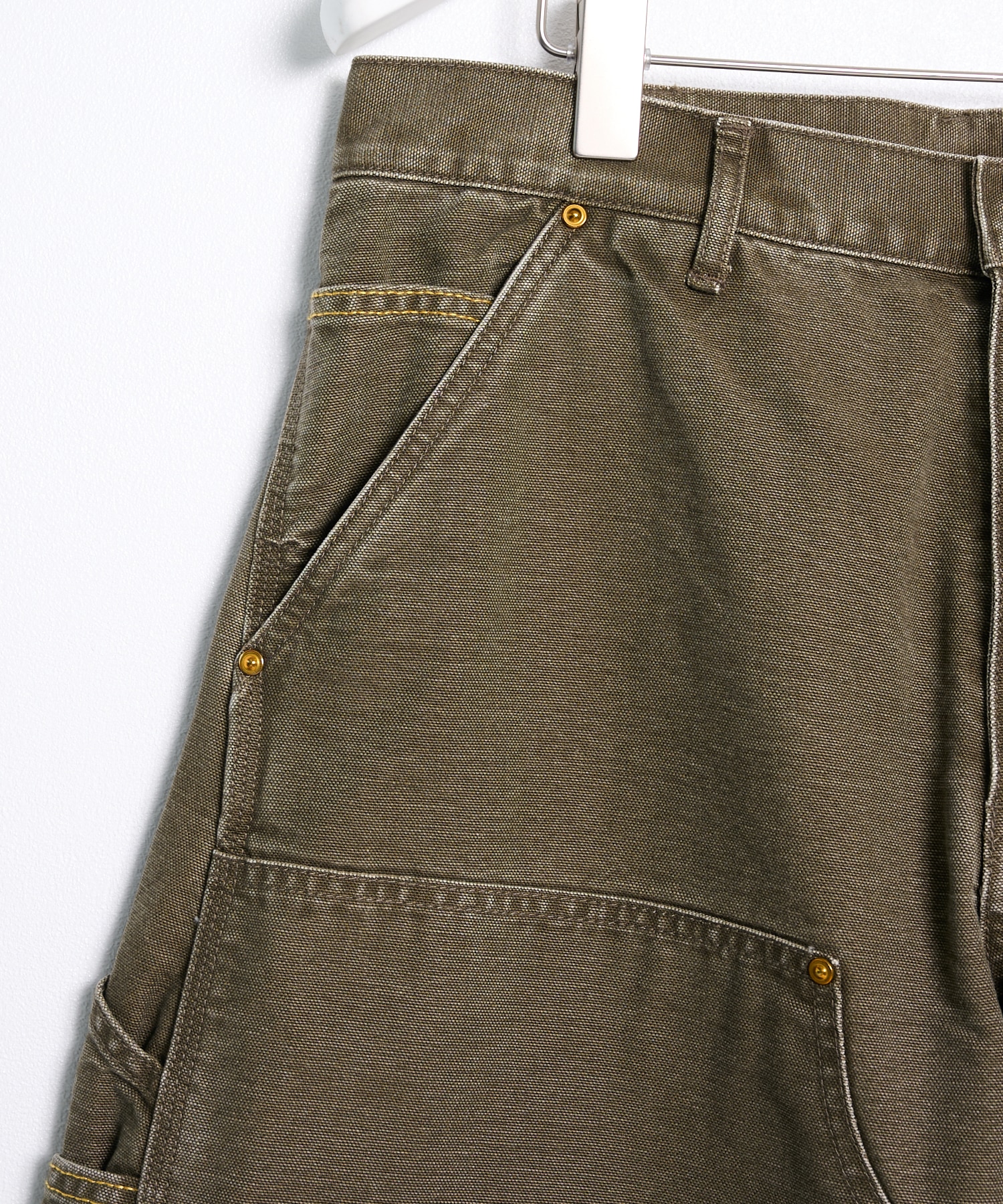26fw-p-10 3D cutting painter pants KHOKI