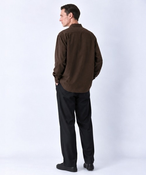 別注TRIPLE PLEATED WIDE TROUSERS?ORGANIC WOOL SURVIVAL CLOTH MARKAWARE