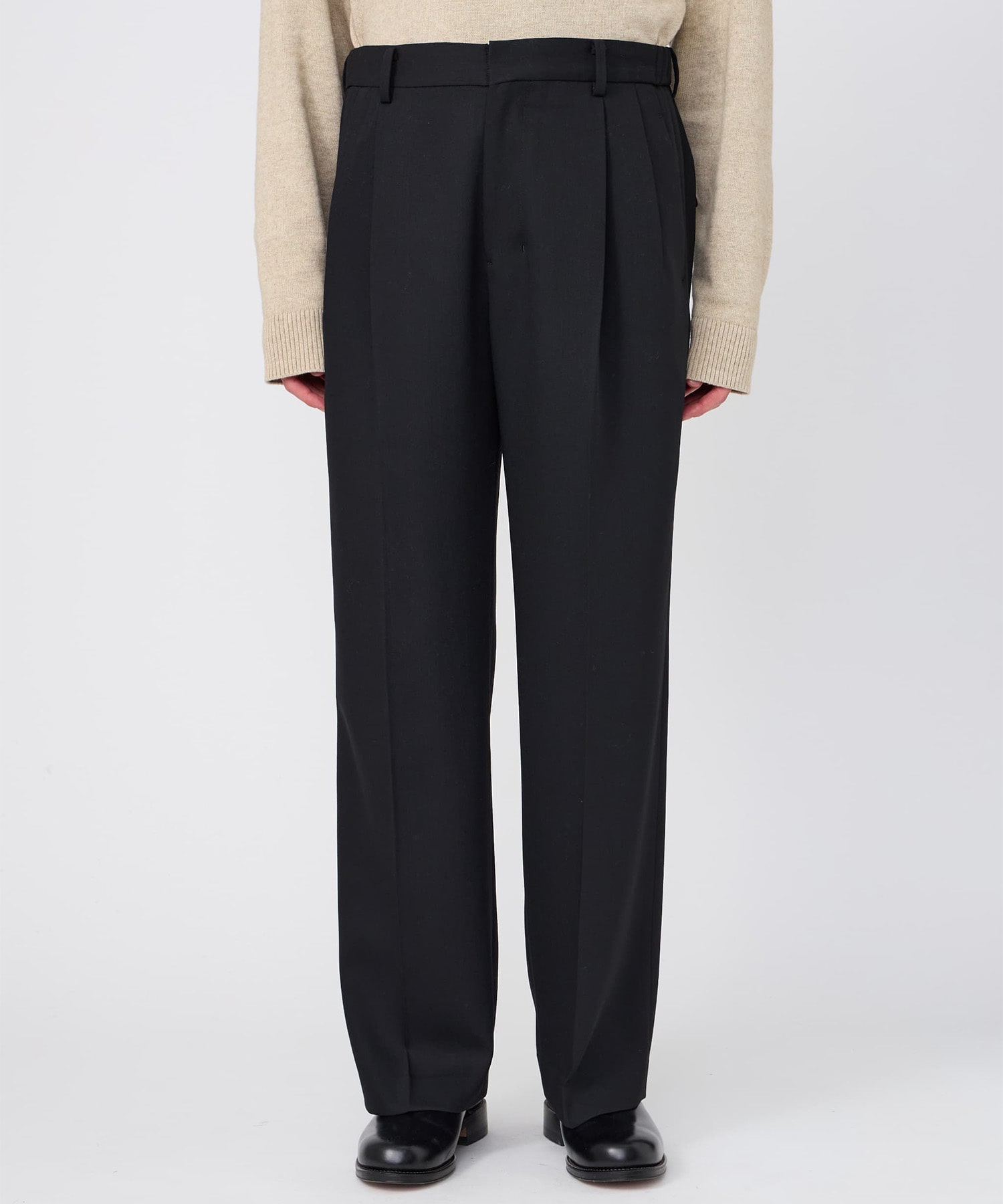 【イレニサ】IH-26FW-P018-NDVH TWO-TUCKS WIDE TROUSERS IRENISA