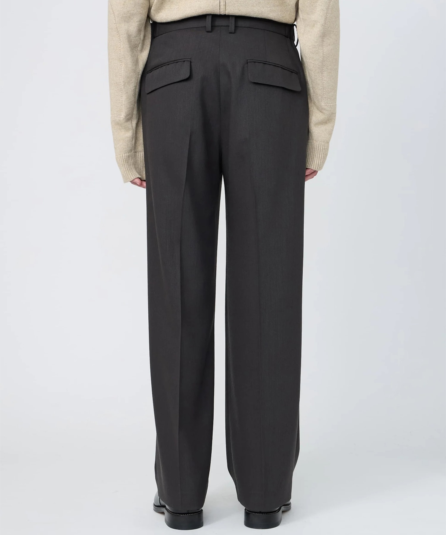 【イレニサ】IH-26FW-P018-NDVT TWO-TUCKS WIDE TROUSERS IRENISA