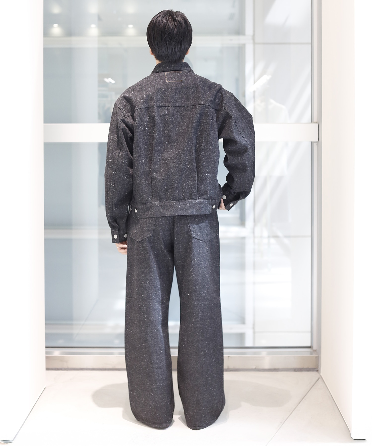 A26F33BL01C 別注KIMONO SHORT DENIM JACKET MARKAWARE