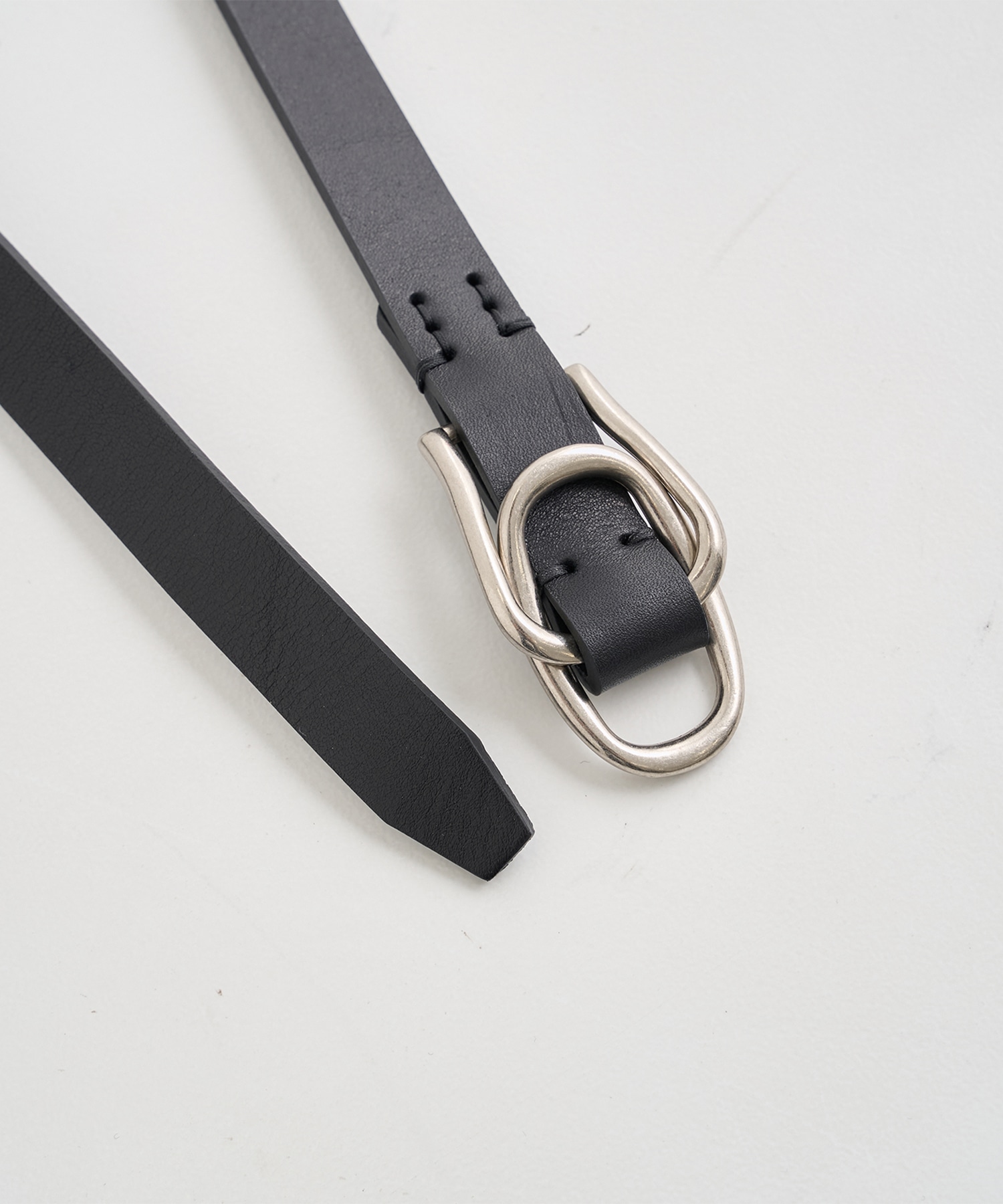 【ヨーク】YK26FW01408A Double Buckel Leather Belt YOKE