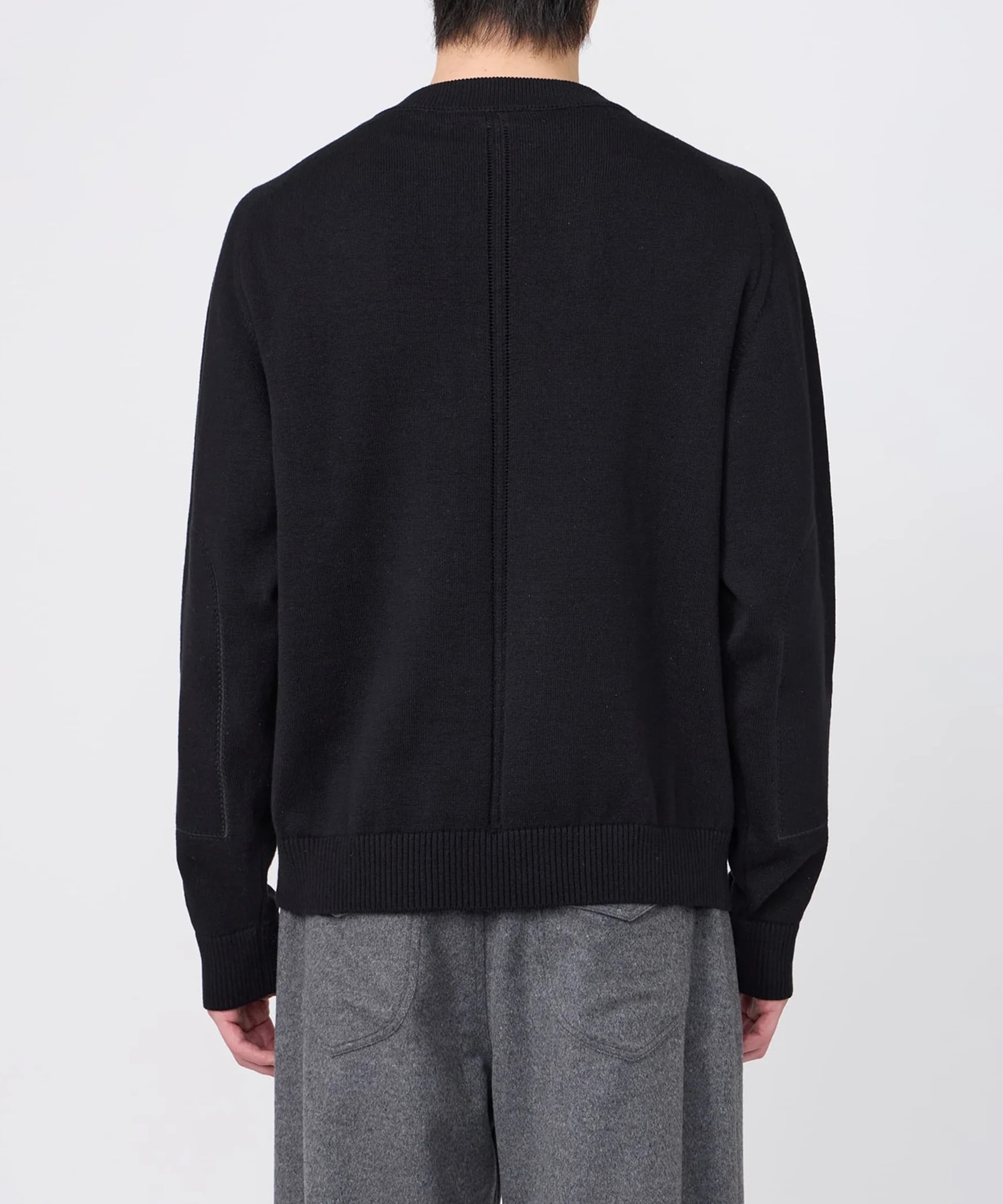 【イレニサ】IH-26FW-K036 LEATHER TAB KNIT PULLOVER IRENISA