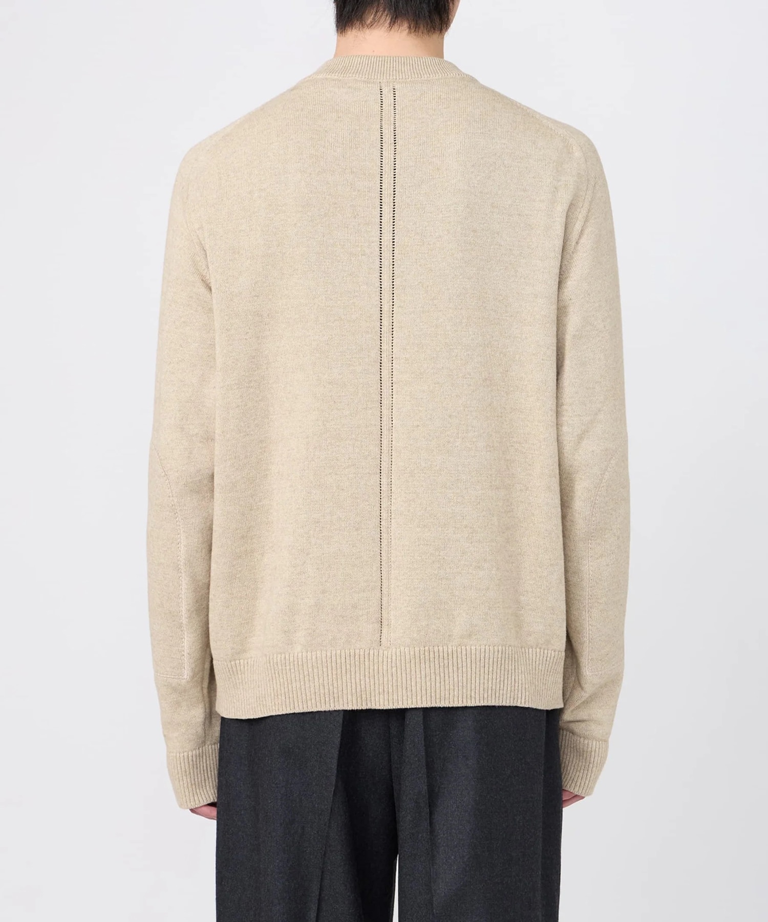 【イレニサ】IH-26FW-K036 LEATHER TAB KNIT PULLOVER IRENISA