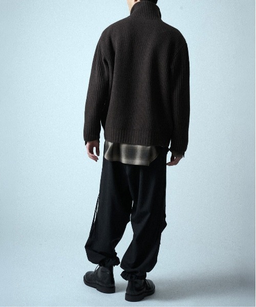 【ウジョーオム】M734-K50-114 ZIP High Neck Drivers Knit UJOH HOMME