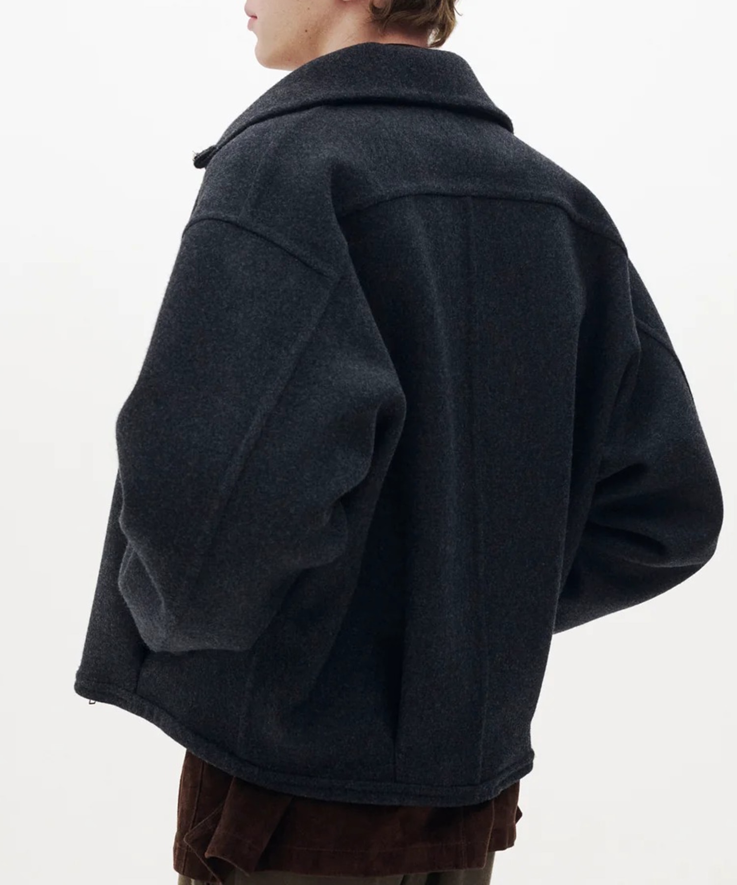 【ヨーク】YK26FW01318B Wool Cashmere Balloon Silhouette Blouson YOKE