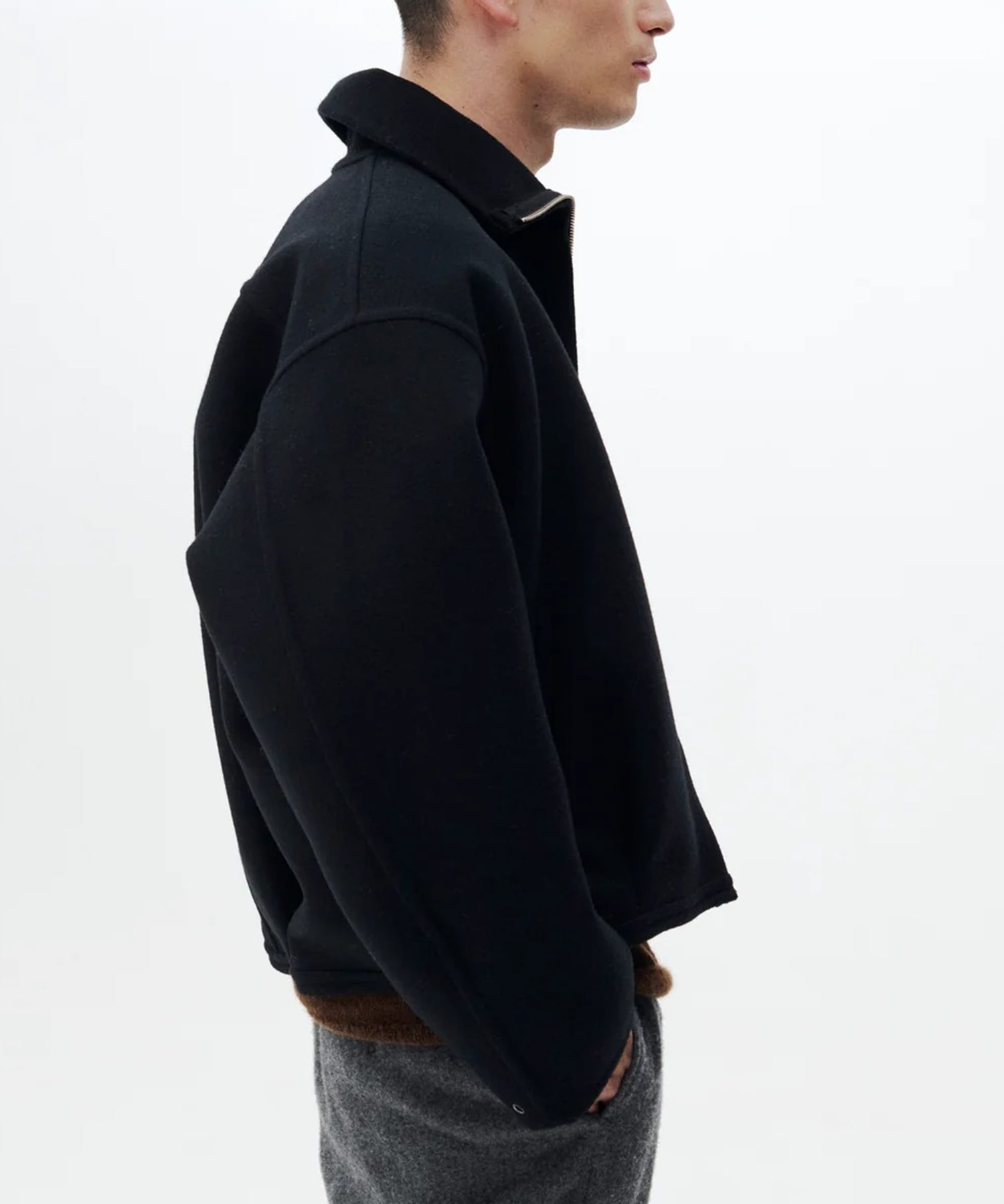 【ヨーク】YK26FW01318B Wool Cashmere Balloon Silhouette Blouson YOKE