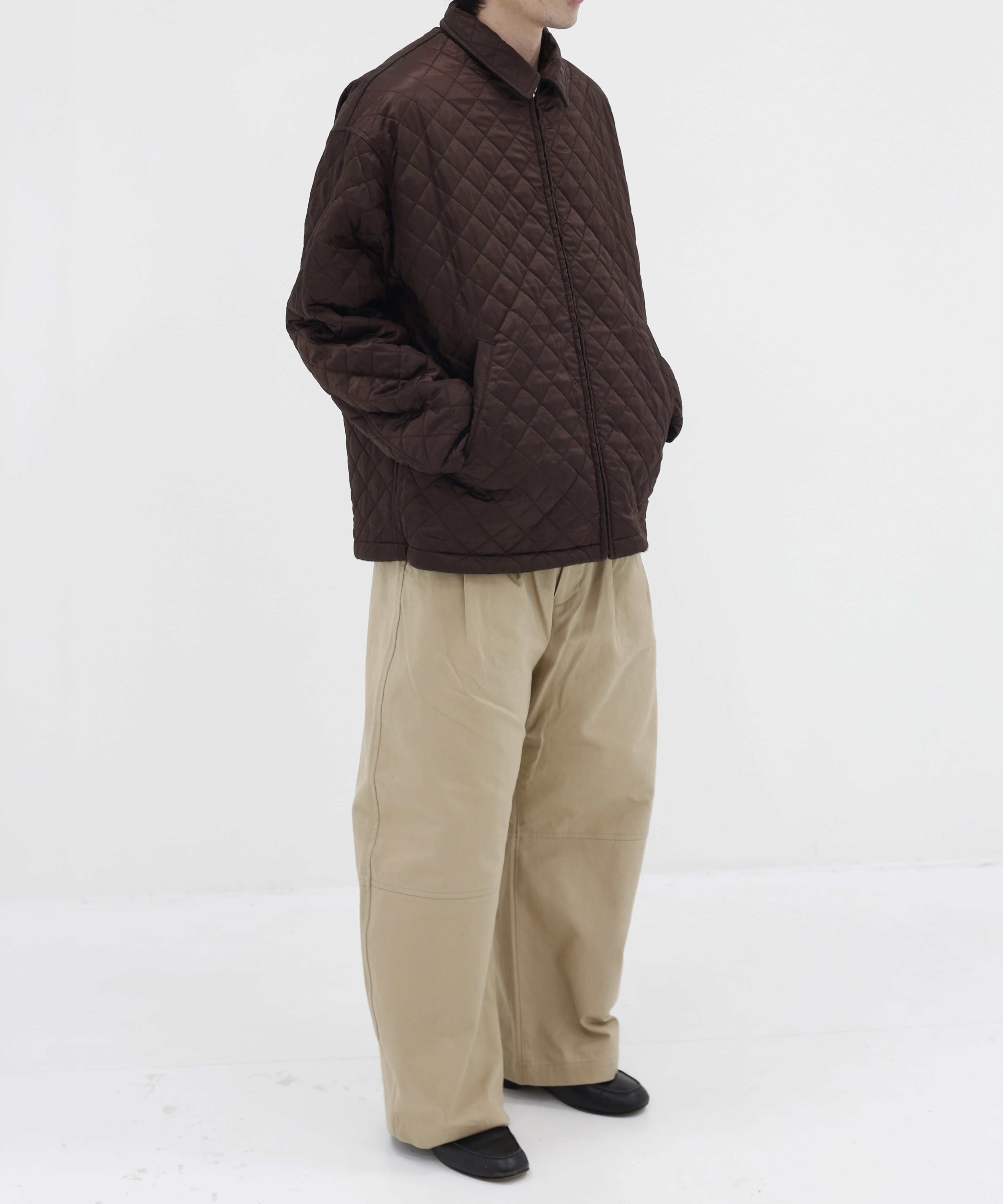 【コムデギャルソンオム】HR-J024-051 Wool Light Shaggy×Cupro Twill Quilting Reversib COMME des GARCONS HOMME