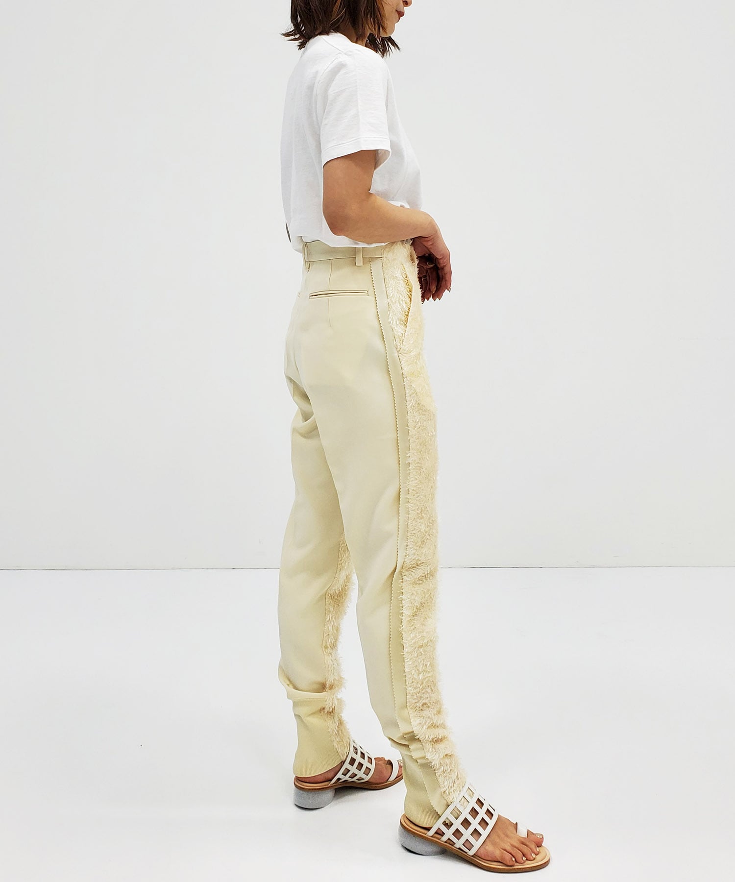lame tapered pants UNDERCOVER