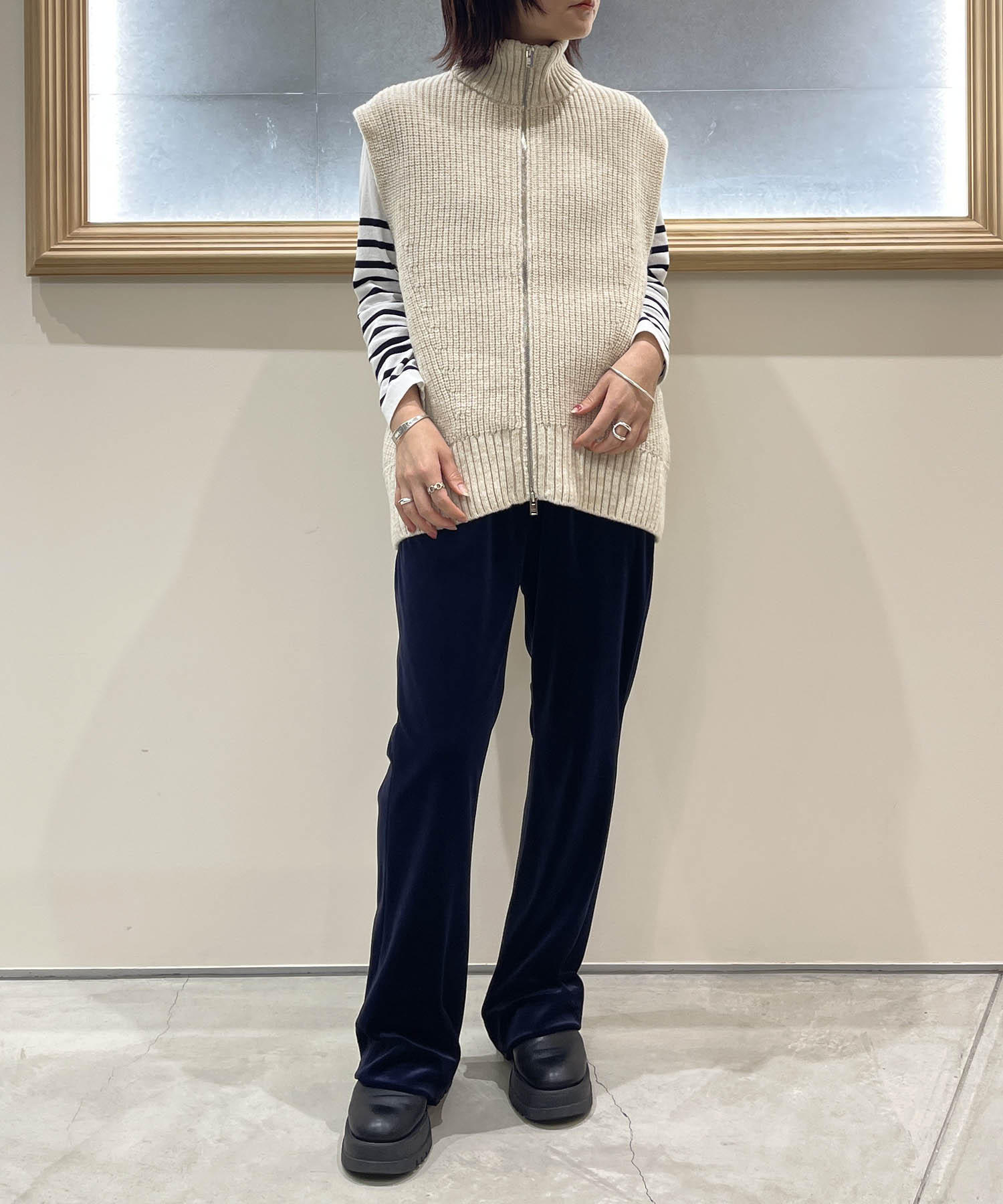 WOOL DRIVERS KNIT VEST CINOH