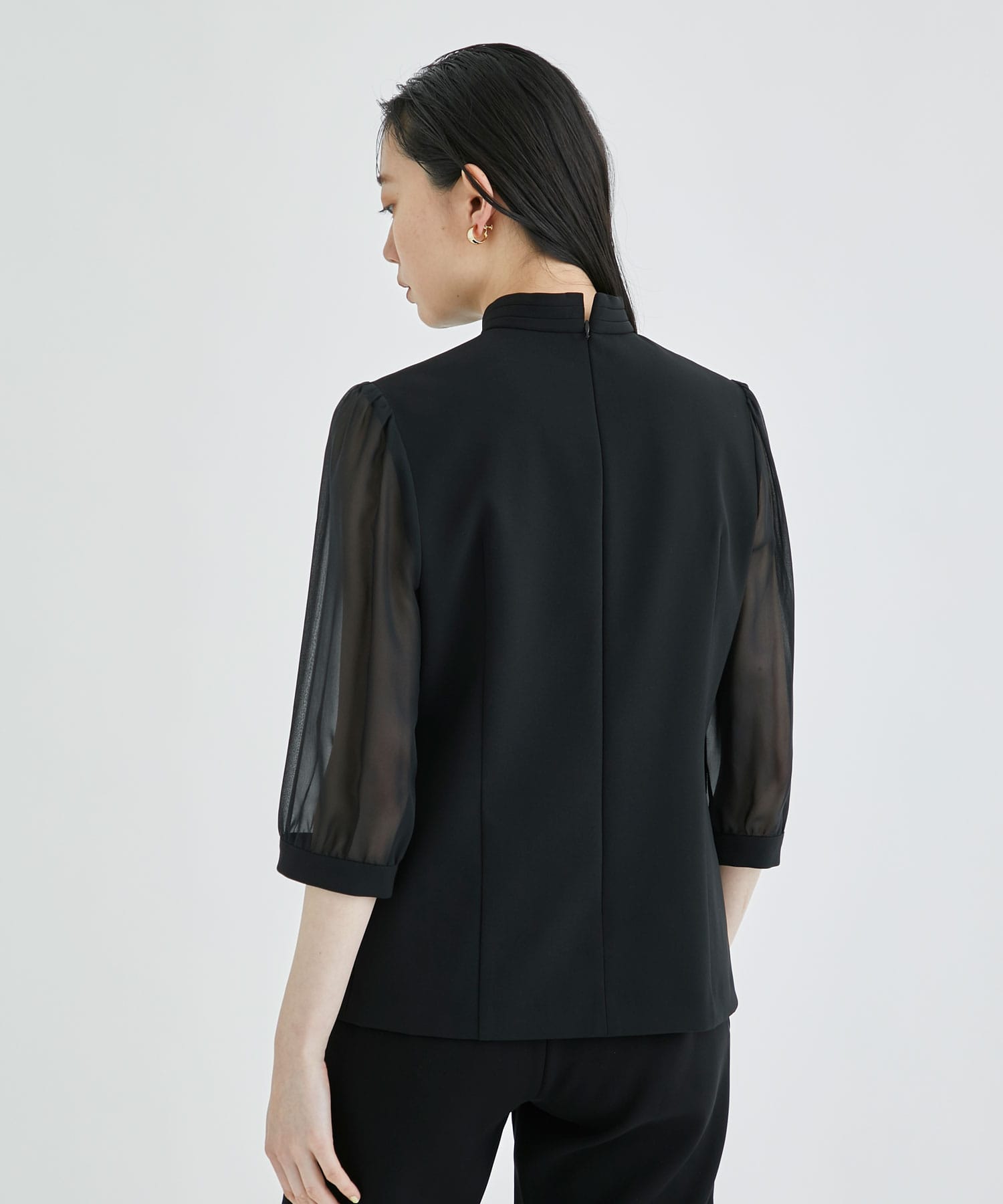 BLOUSE NOIR(36 BLACK): BORDERS at BALCONY: WOMEN｜THE TOKYO ONLINE