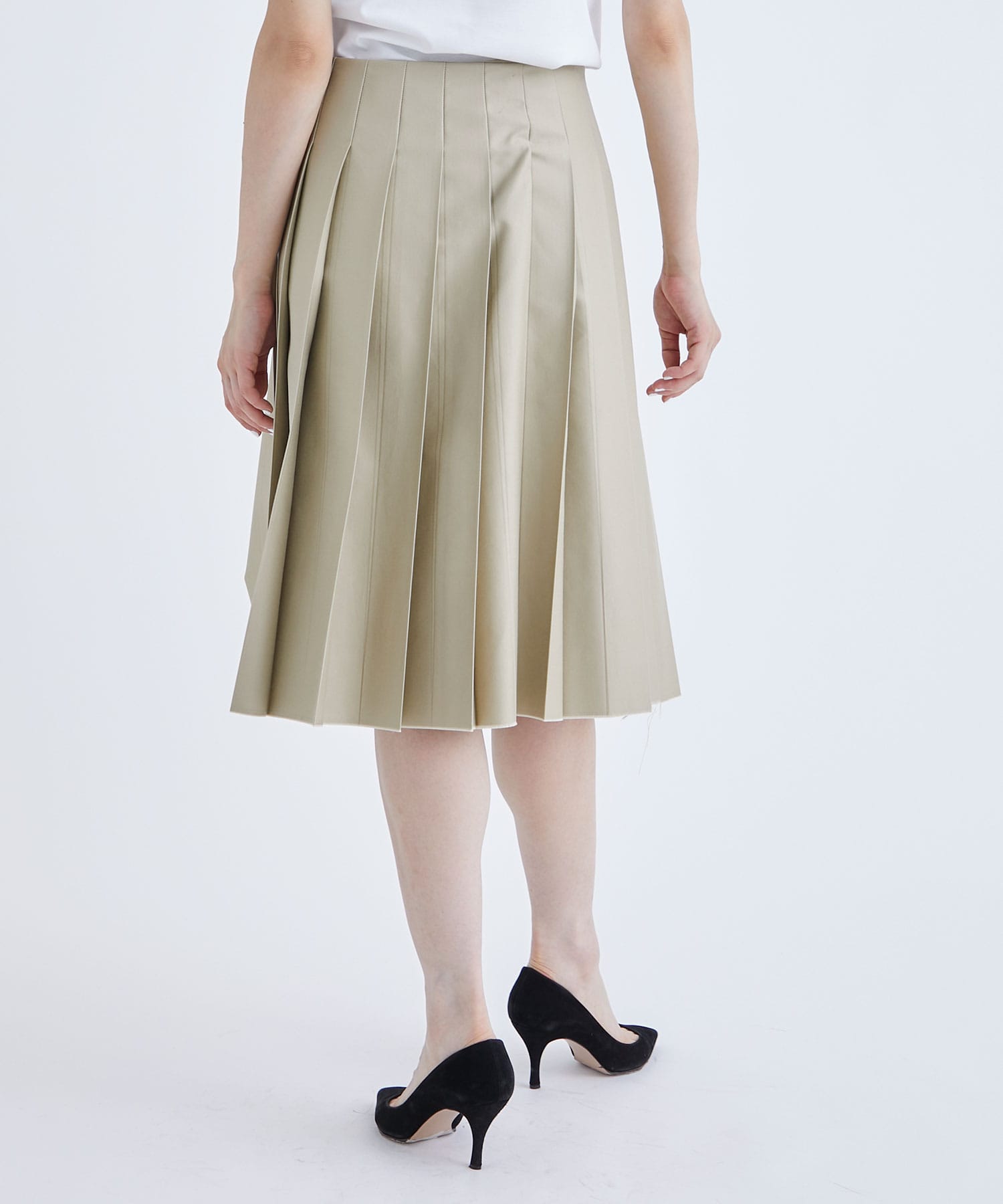 6,649円【 BOHEMSEO 】pleated wrap skirt
